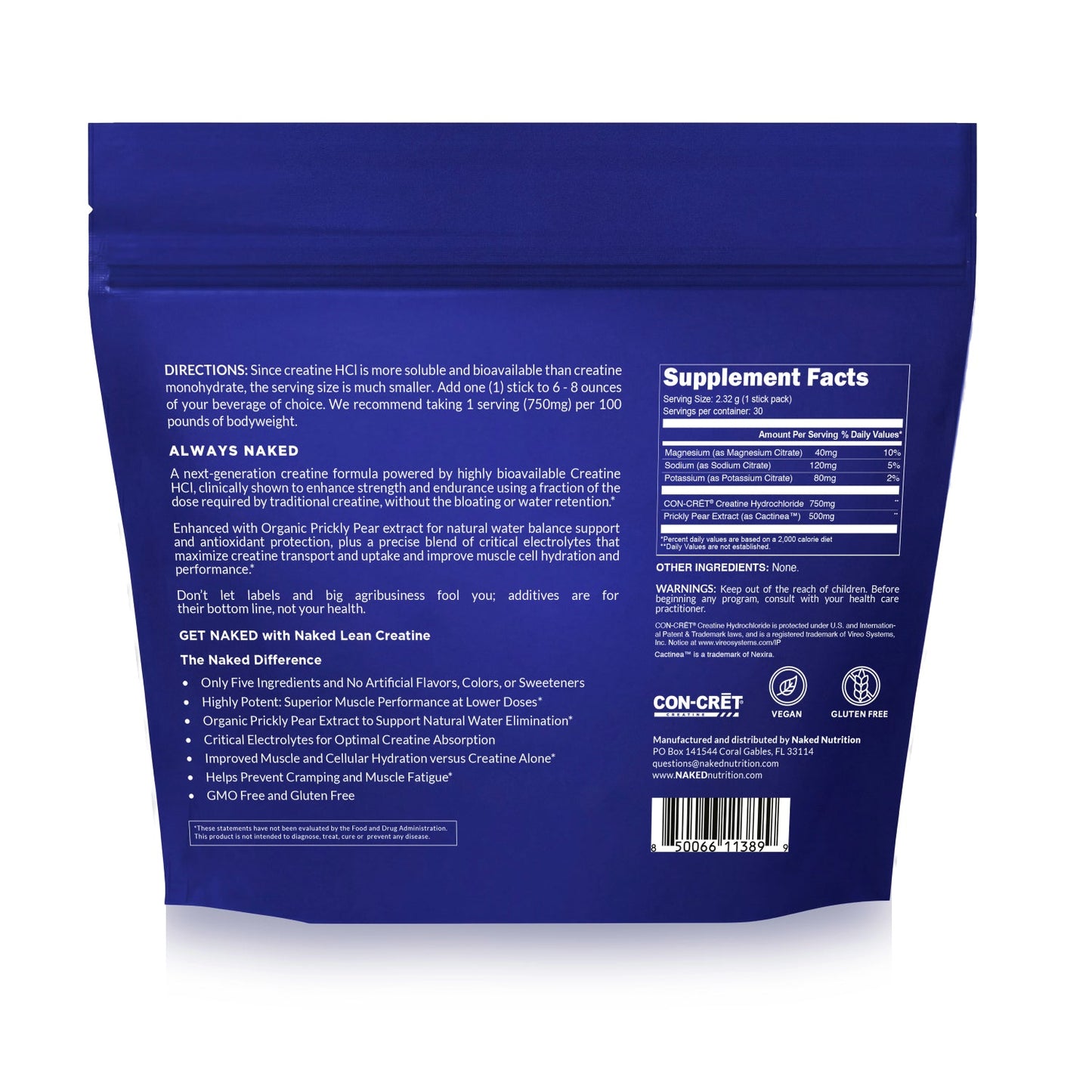 Creatine HCl Travel Packets - Stick Packs Made for Everyday Active Routines