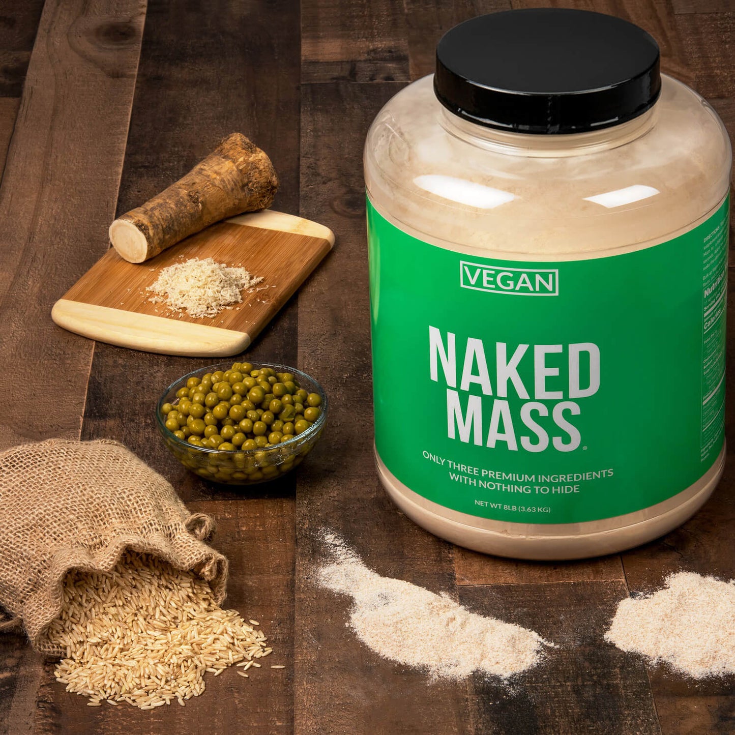 Chocolate Vegan Mass Gainer Supplement - Chocolate (Vegan) for Smooth Shakes and Everyday Nutrition