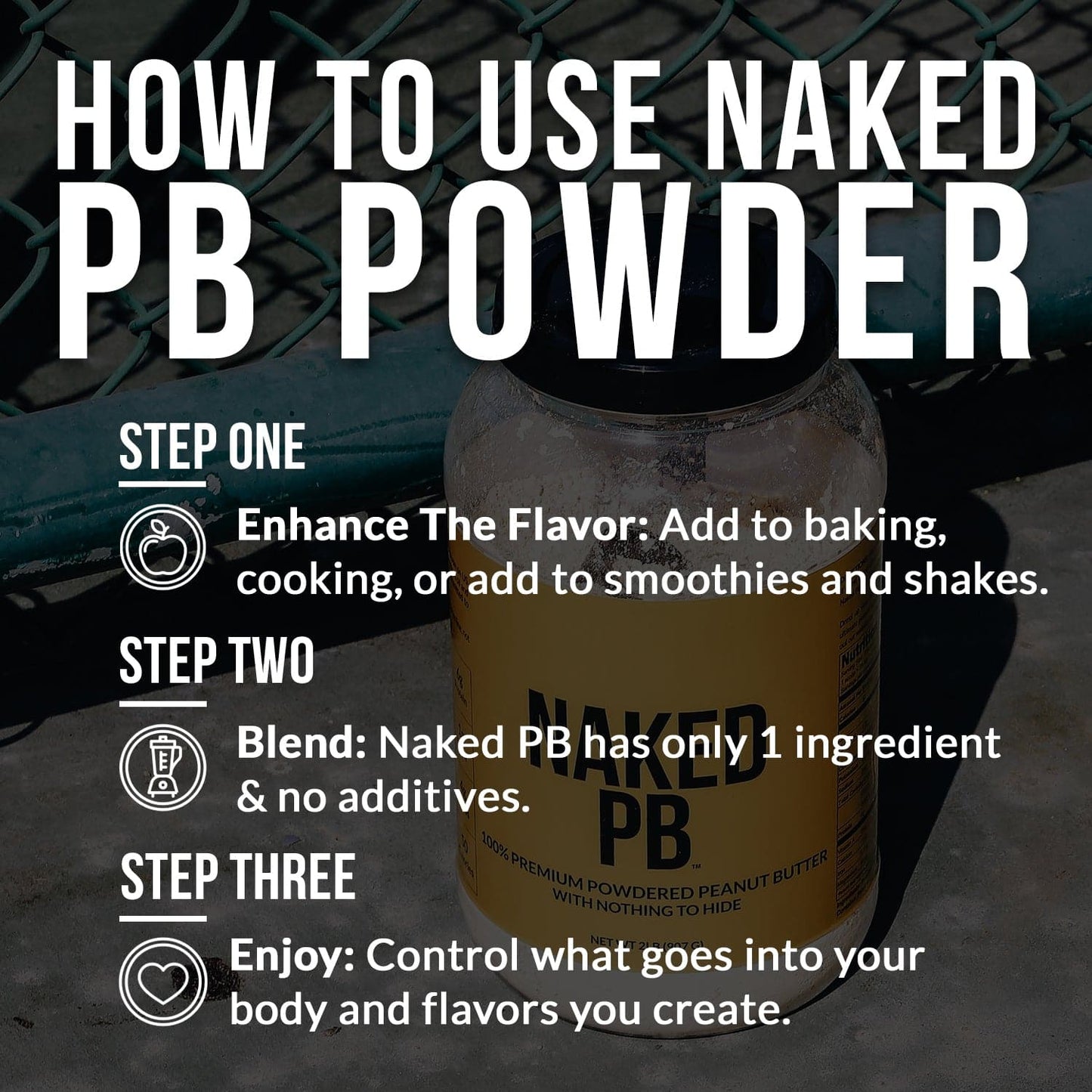 Powdered Peanut Butter - PB - 1.5 LB with a Smooth, Versatile Powder Format