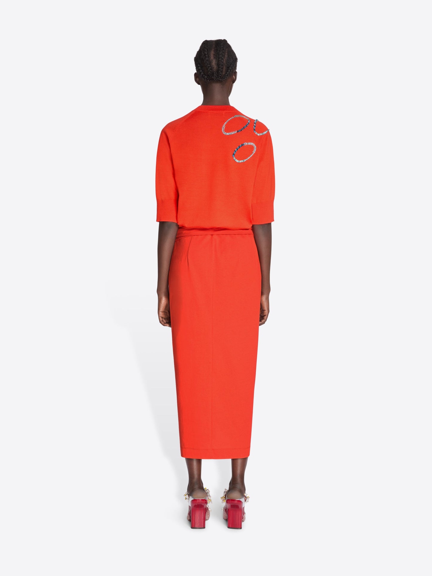 Knotted Jersey Skirt