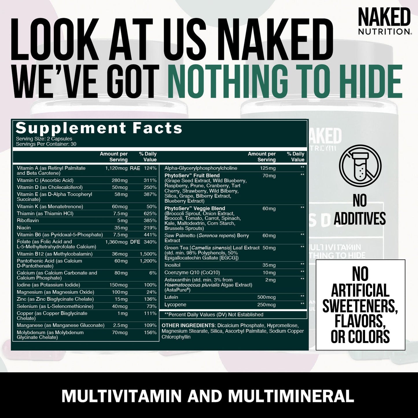 Multivitamin for Men - Men's for Easy Everyday Supplement Use