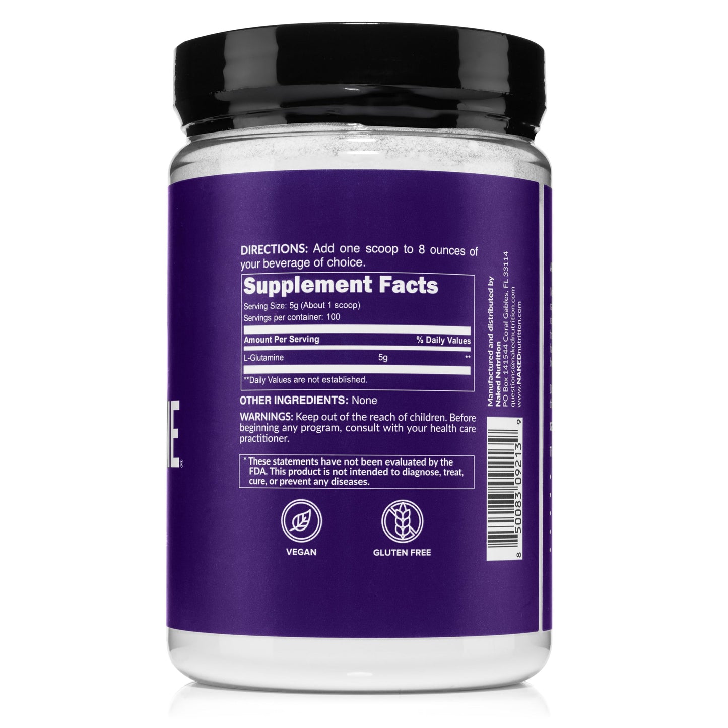 Glutamine Powder - 1.1LB Made for Everyday Active Routines