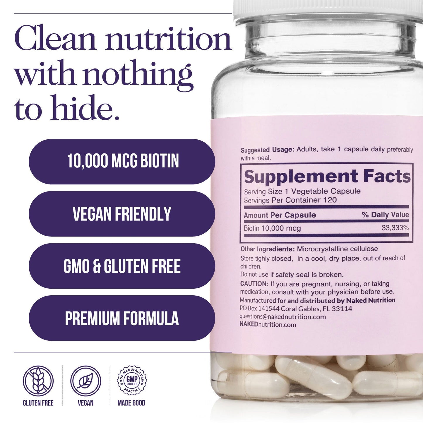 Daily Biotin Supplement - Biotin for Easy Everyday Supplement Use