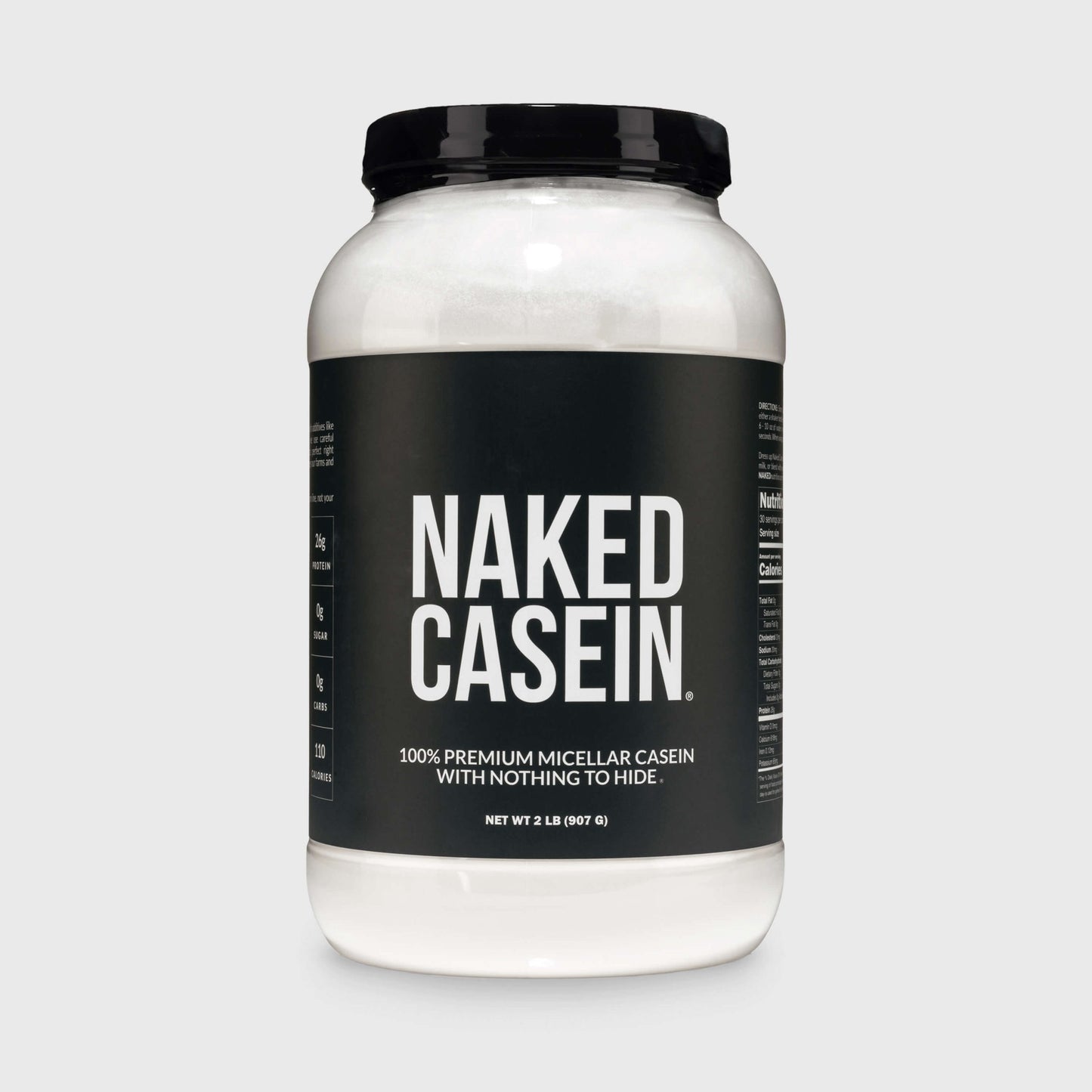 Micellar Casein Protein Powder - Unflavored - Standard Size with a Smooth, Versatile Powder Format