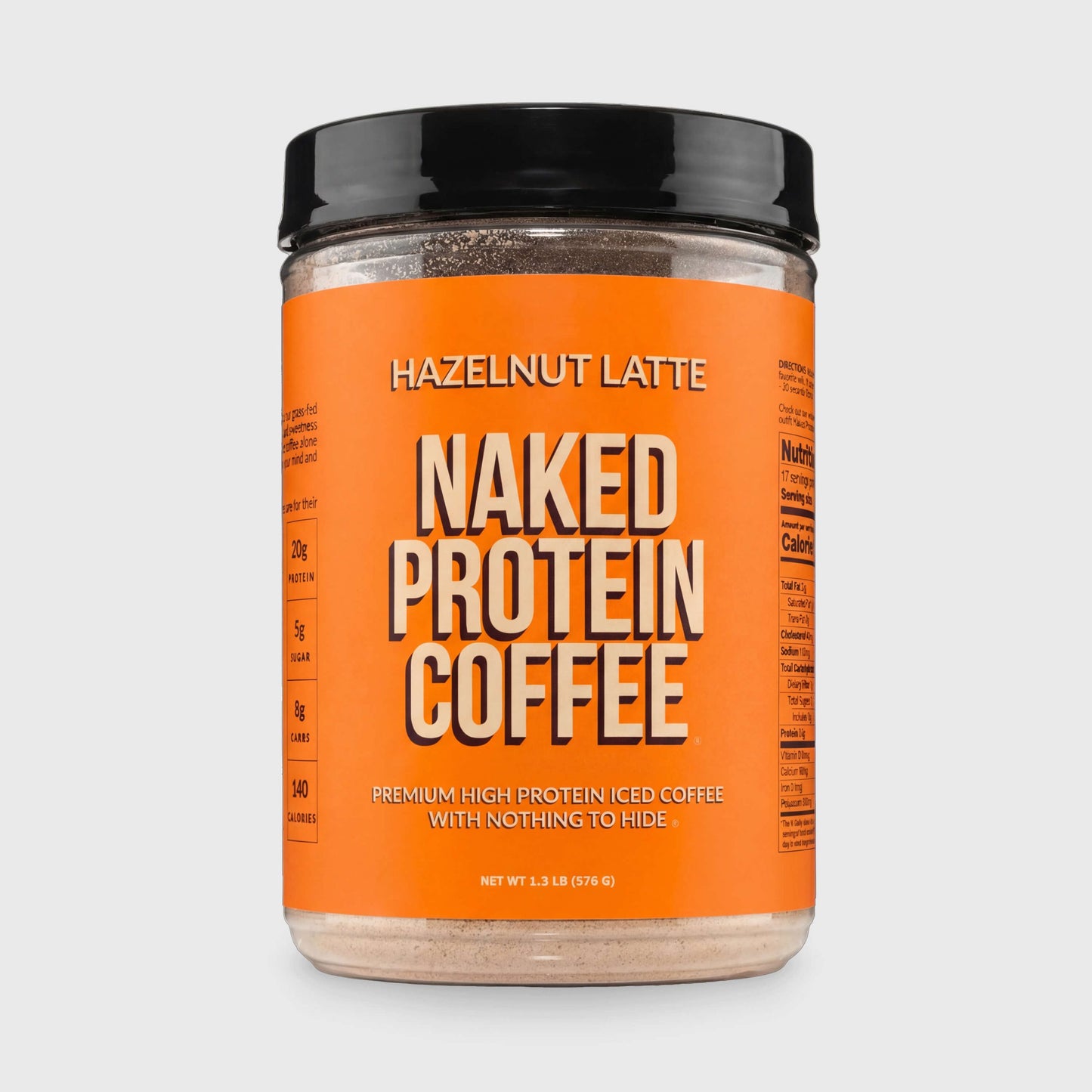 Hazelnut Latte Protein Iced Coffee - Hazelnut Latte Made for Refreshing Coffee Protein Drinks