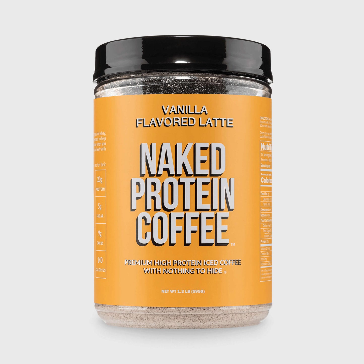 Vanilla Latte Protein Iced Coffee - Vanilla Latte Made for Refreshing Coffee Protein Drinks