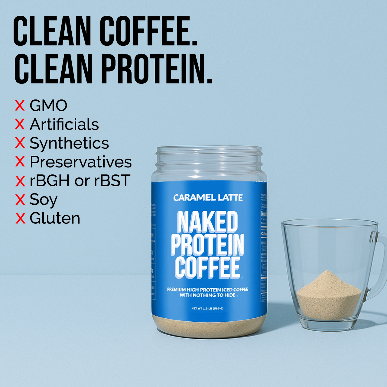 Caramel Latte Protein Iced Coffee - Caramel Latte Made for Refreshing Coffee Protein Drinks