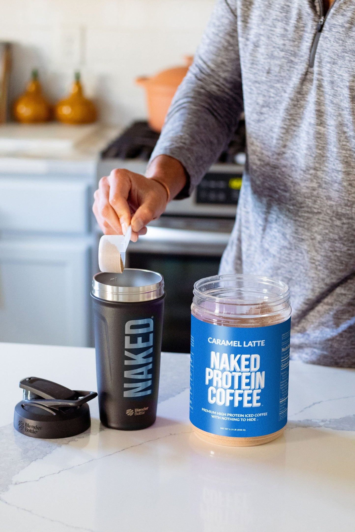 Caramel Latte Protein Iced Coffee - Caramel Latte Made for Refreshing Coffee Protein Drinks