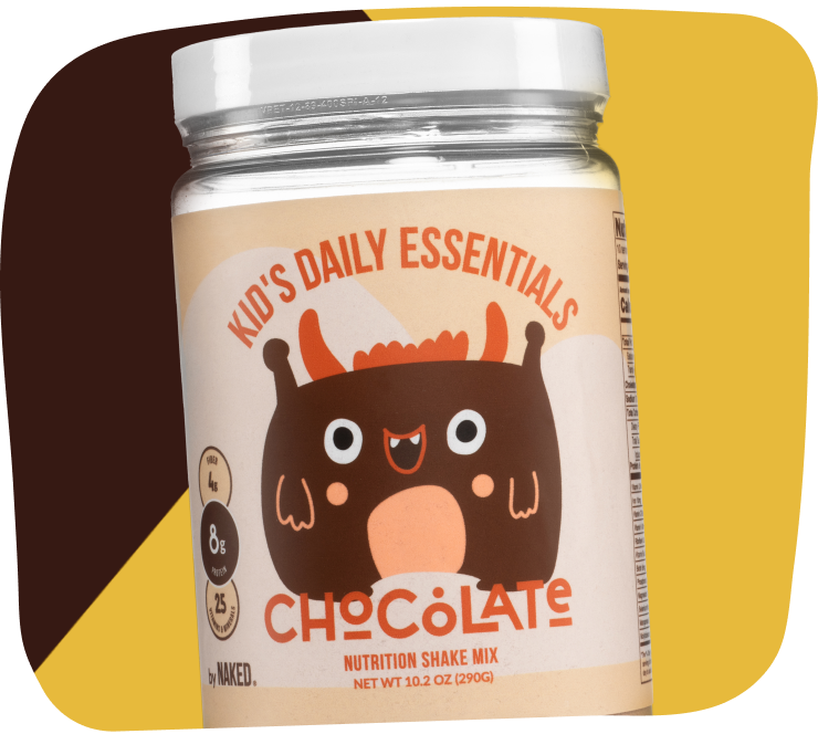Kid's Nutrition Shake - Chocolate Formula for Convenient Home or Travel Use
