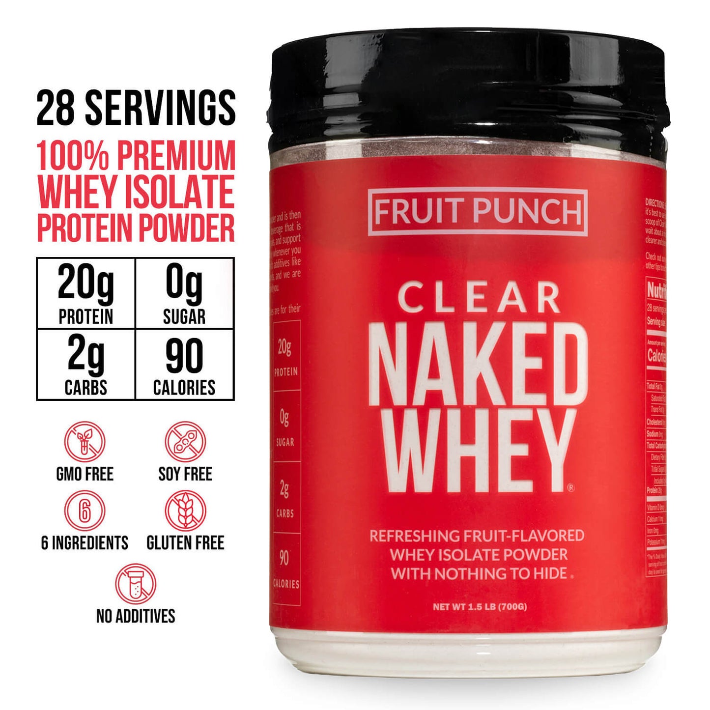 Fruit Punch Whey Protein Isolate - Fruit Punch for Simple Preparation and Everyday Use