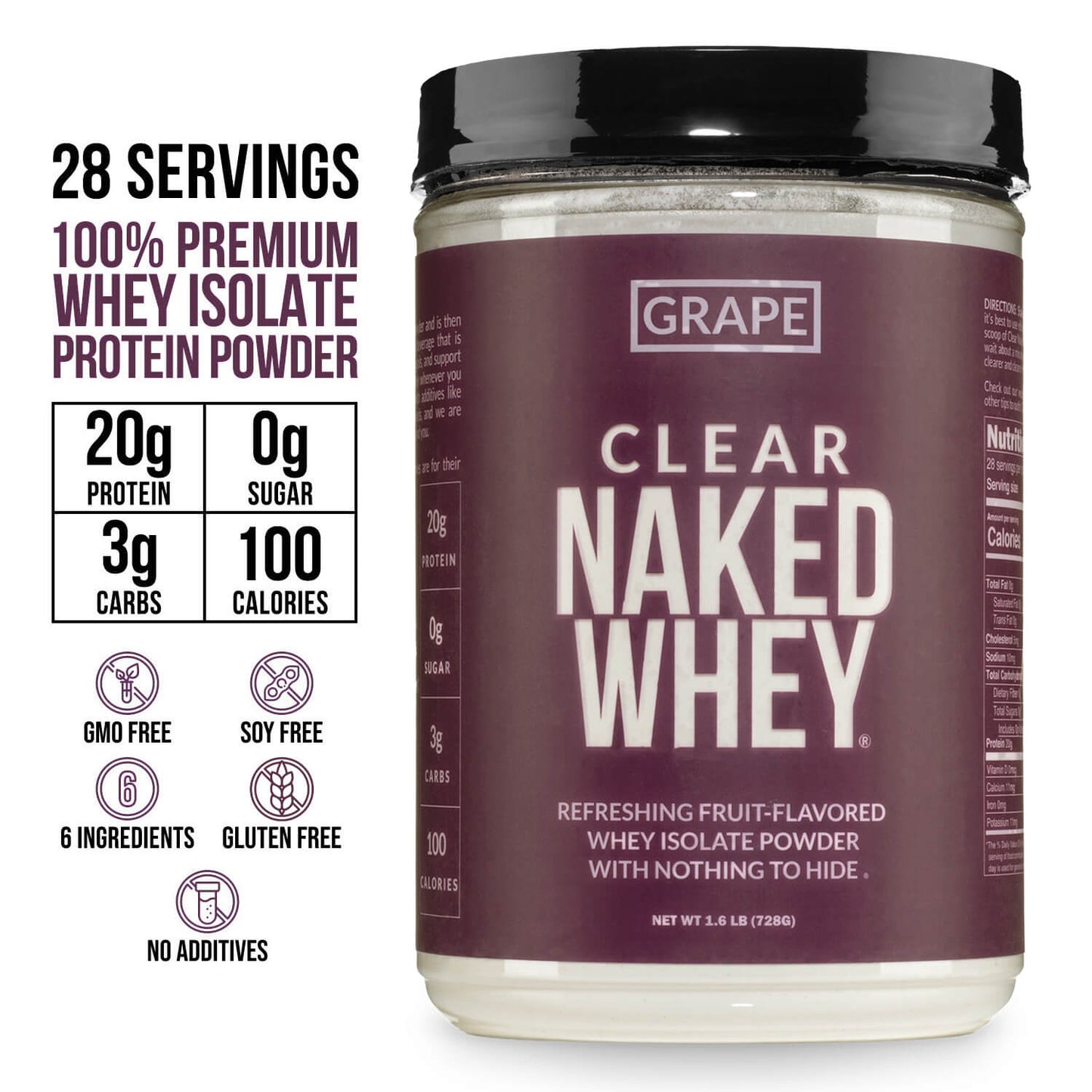 Grape Whey Protein Isolate - Grape for Simple Preparation and Everyday Use