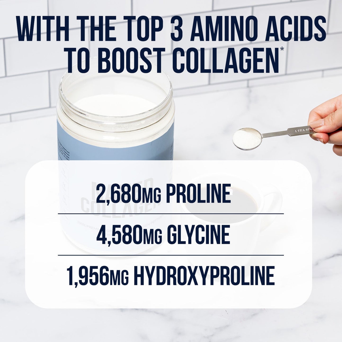 Vanilla Collagen Peptides Powder - Vanilla Collagen Peptides Made for Simple Daily Mixing Routines