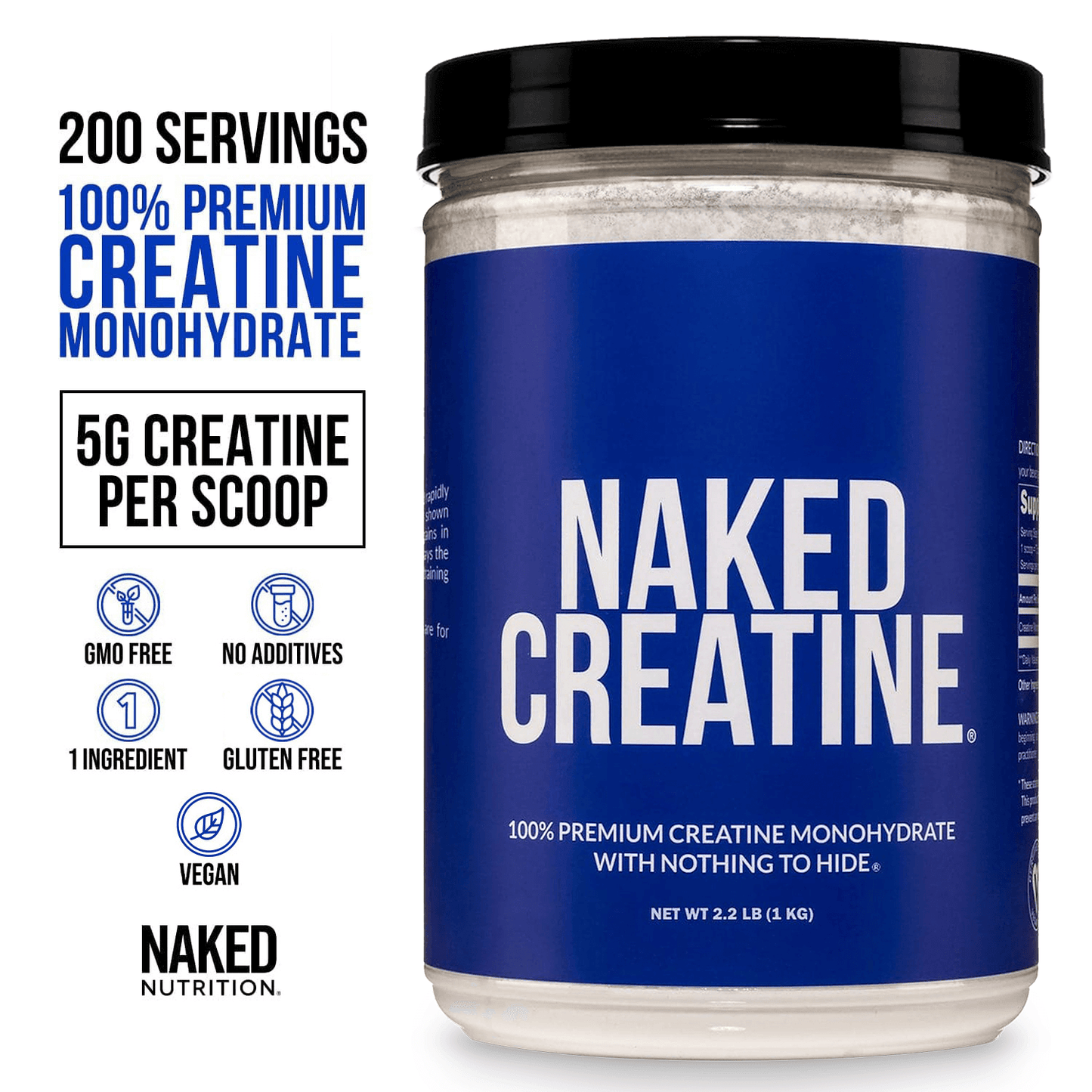 Creatine Monohydrate Powder - Unflavored - Value Size Made for Everyday Active Routines