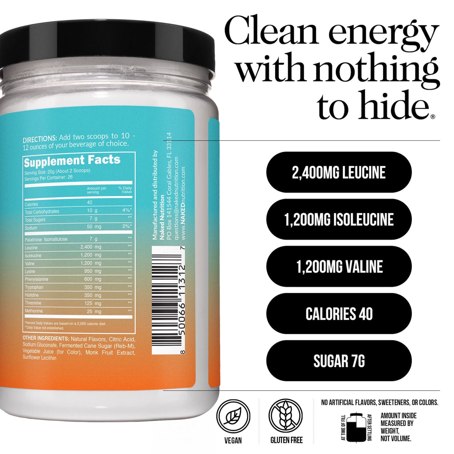 Mango Essential Amino Acids Supplement - Mango EAA Made for Everyday Active Routines