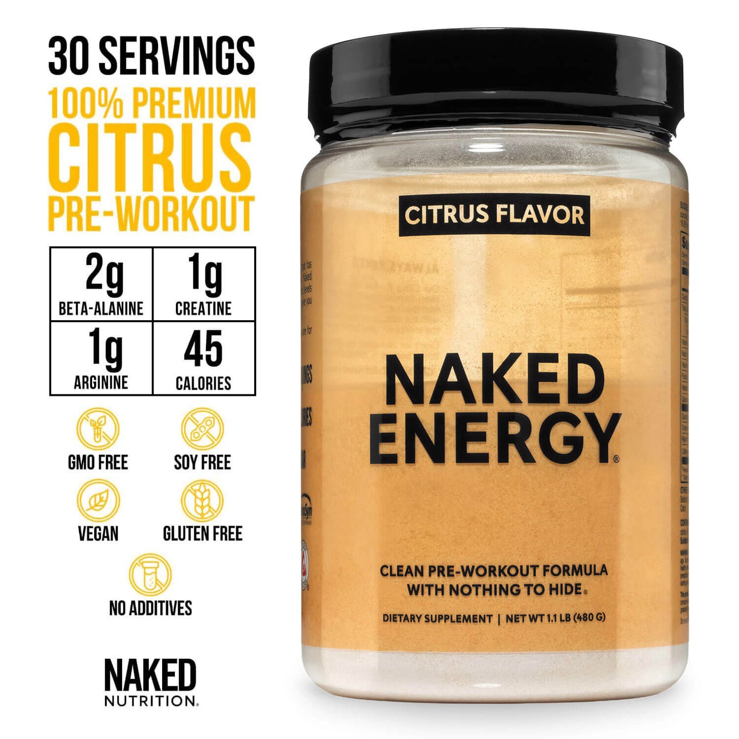 Citrus Pre Workout Supplement - Citrus Made for Everyday Active Routines