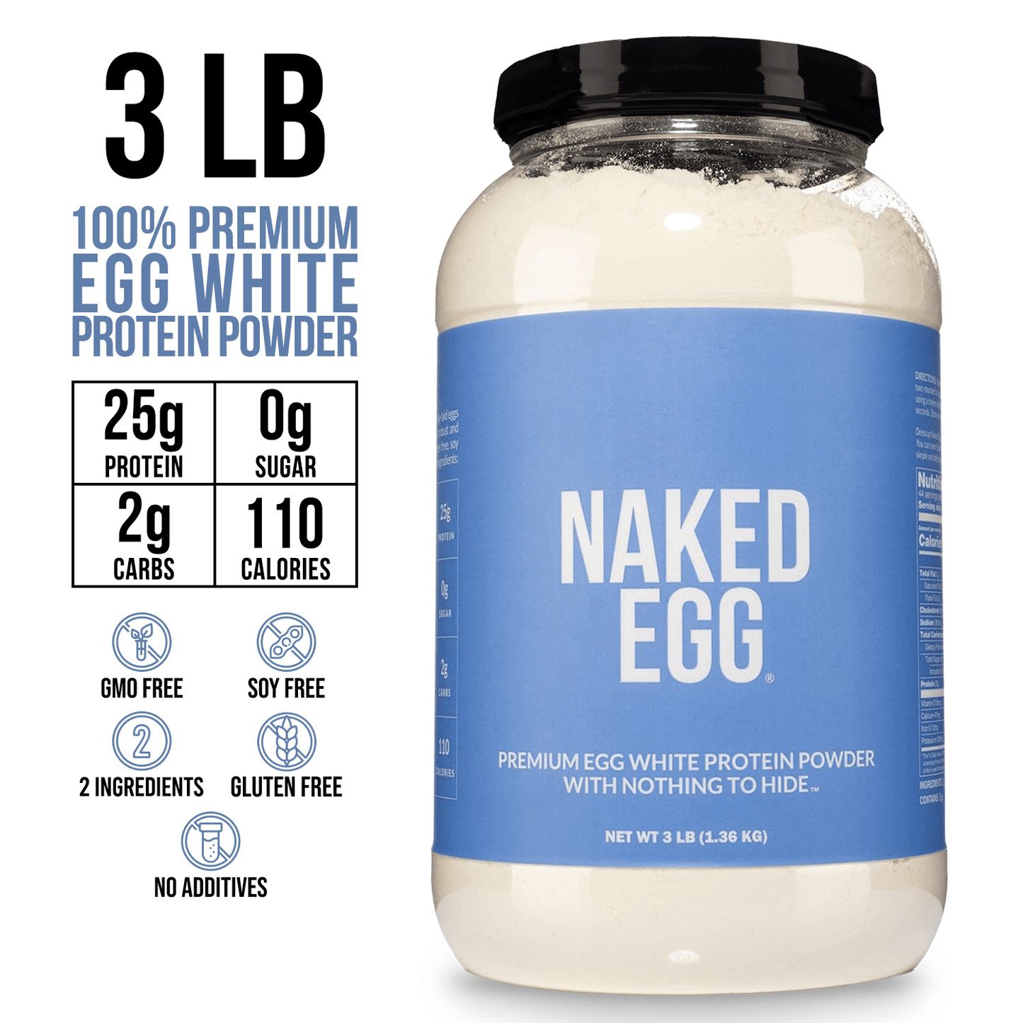 Egg White Protein Powder with a Smooth, Versatile Powder Format
