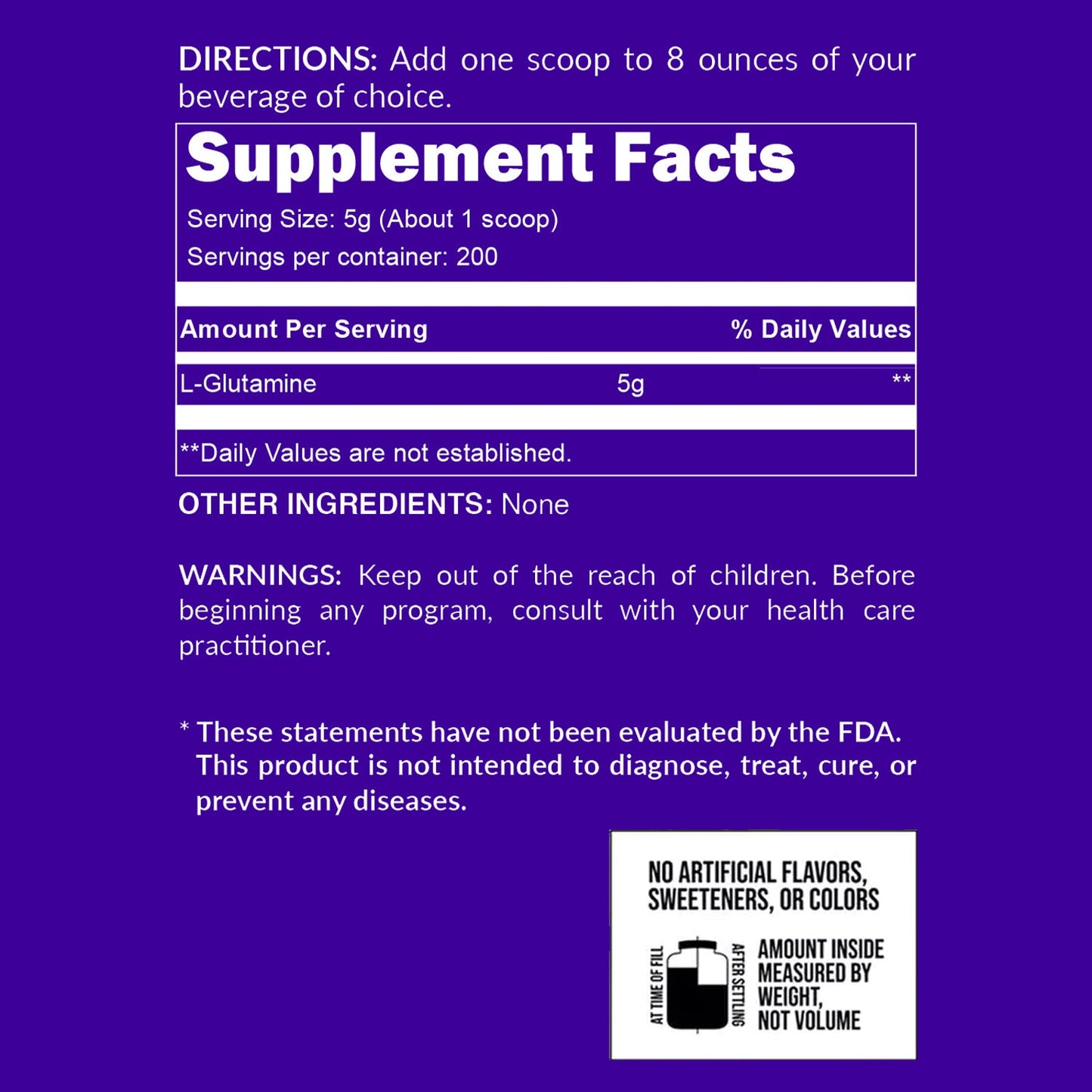 Glutamine Powder - 2.2LB Made for Everyday Active Routines