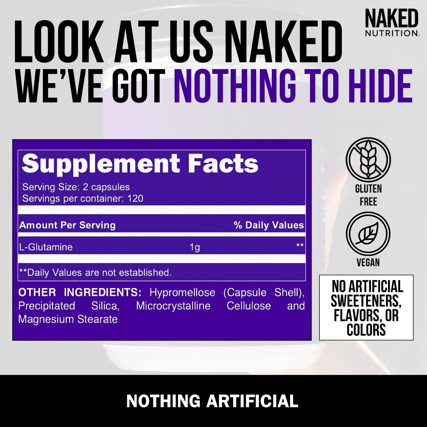 Glutamine Capsules - Capsules Made for Everyday Active Routines