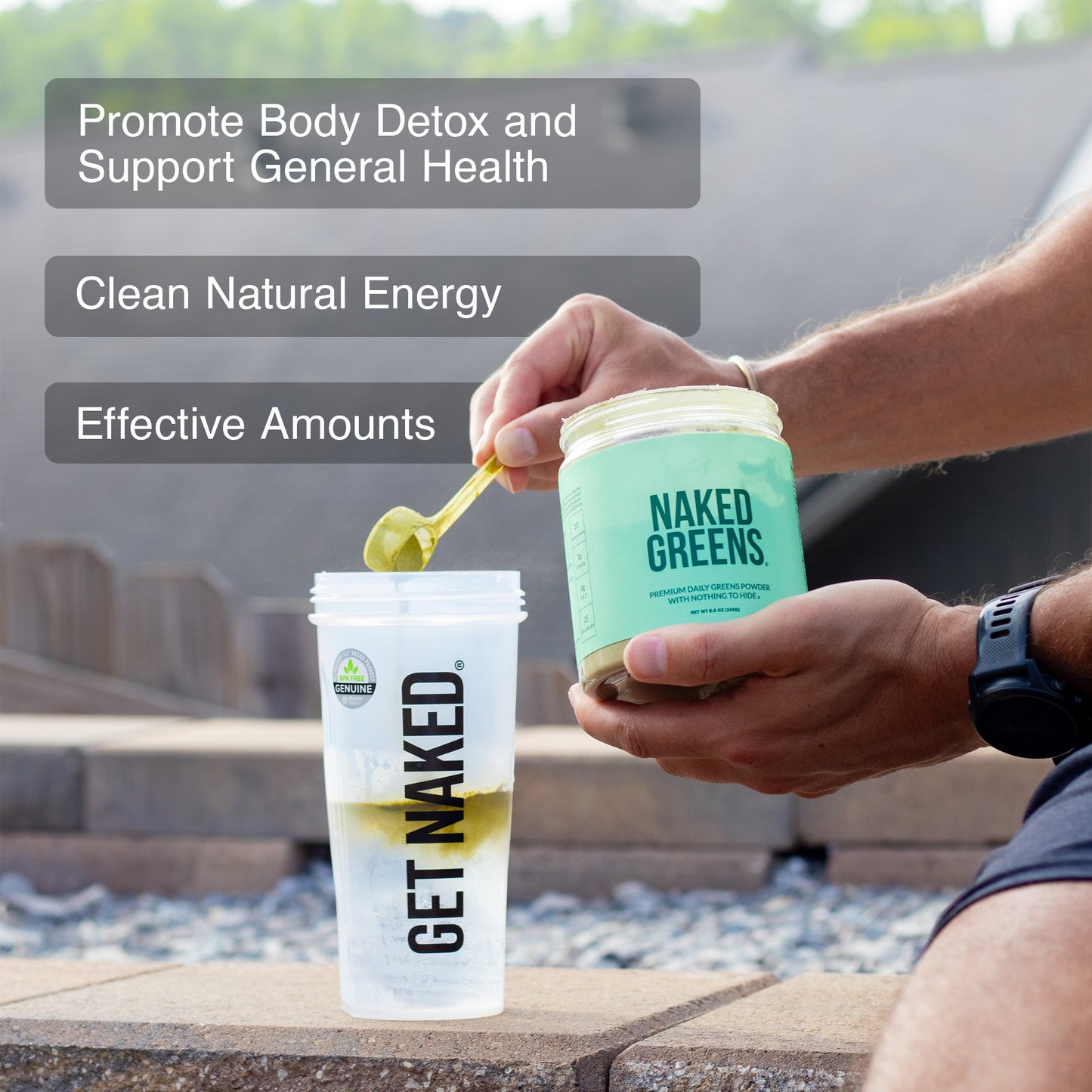 Organic Greens, Prebiotic & Probiotic Powder for Simple Preparation and Everyday Use