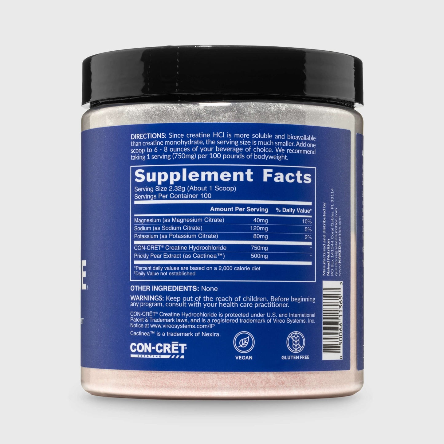 Creatine HCl Powder - Unflavored Made for Everyday Active Routines