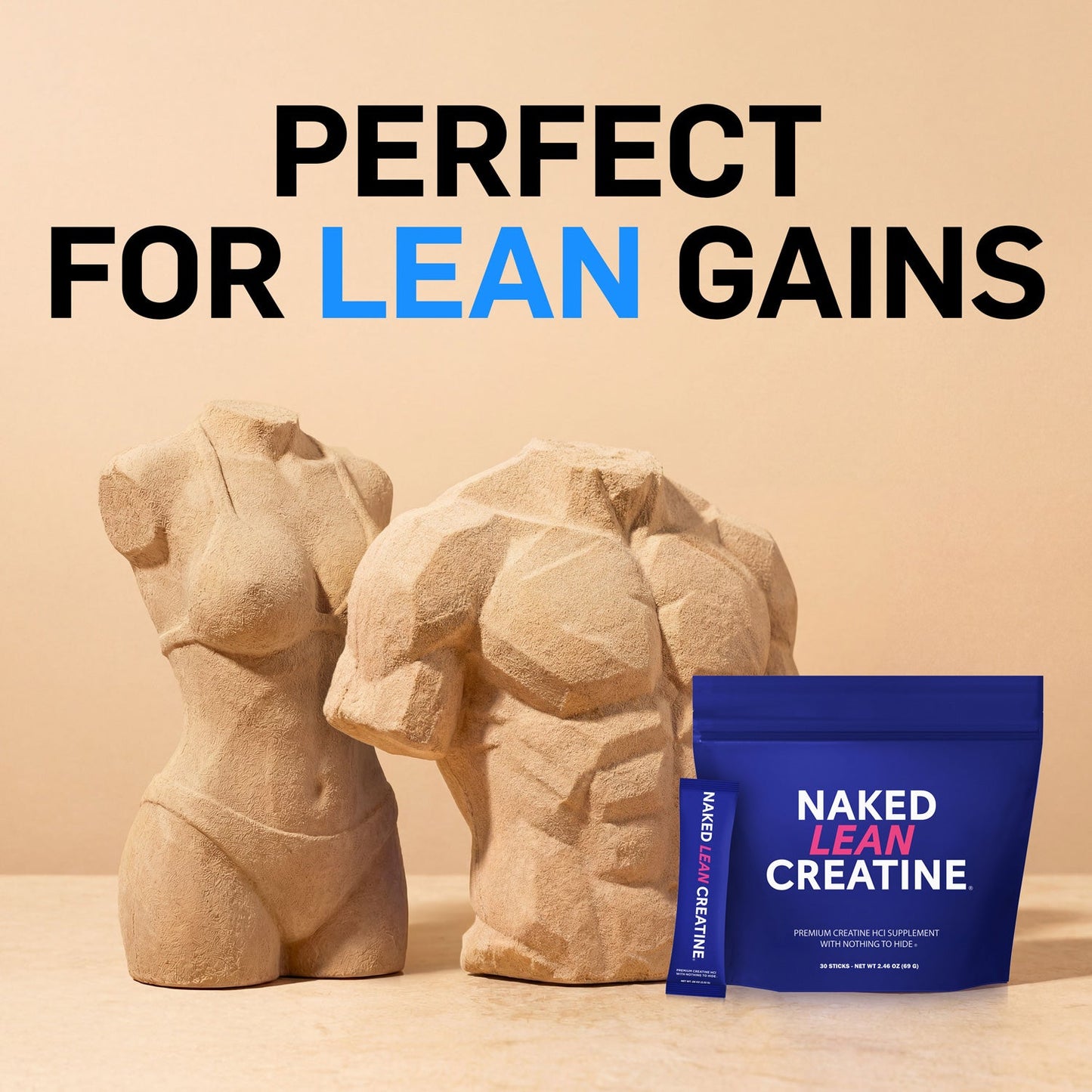 Creatine HCl Travel Packets - Stick Packs Made for Everyday Active Routines