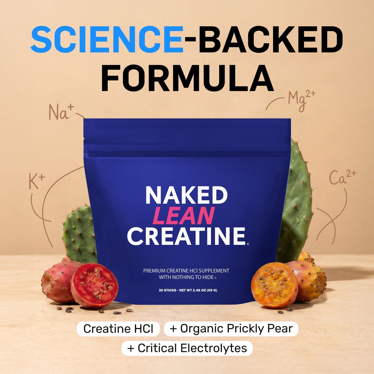 Creatine HCl Travel Packets - Stick Packs Made for Everyday Active Routines