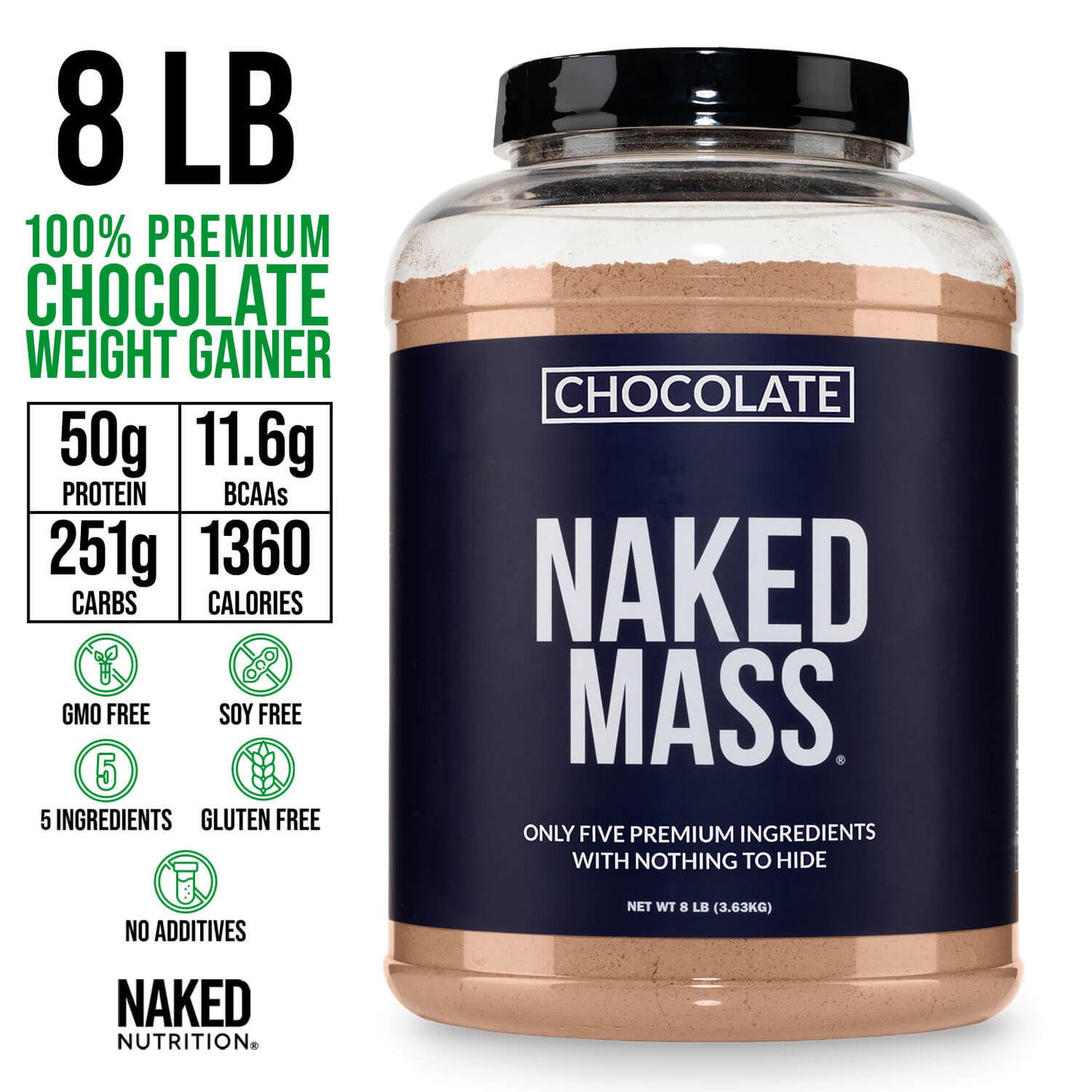 Chocolate Mass Gainer Protein Supplement - Chocolate for Smooth Shakes and Everyday Nutrition