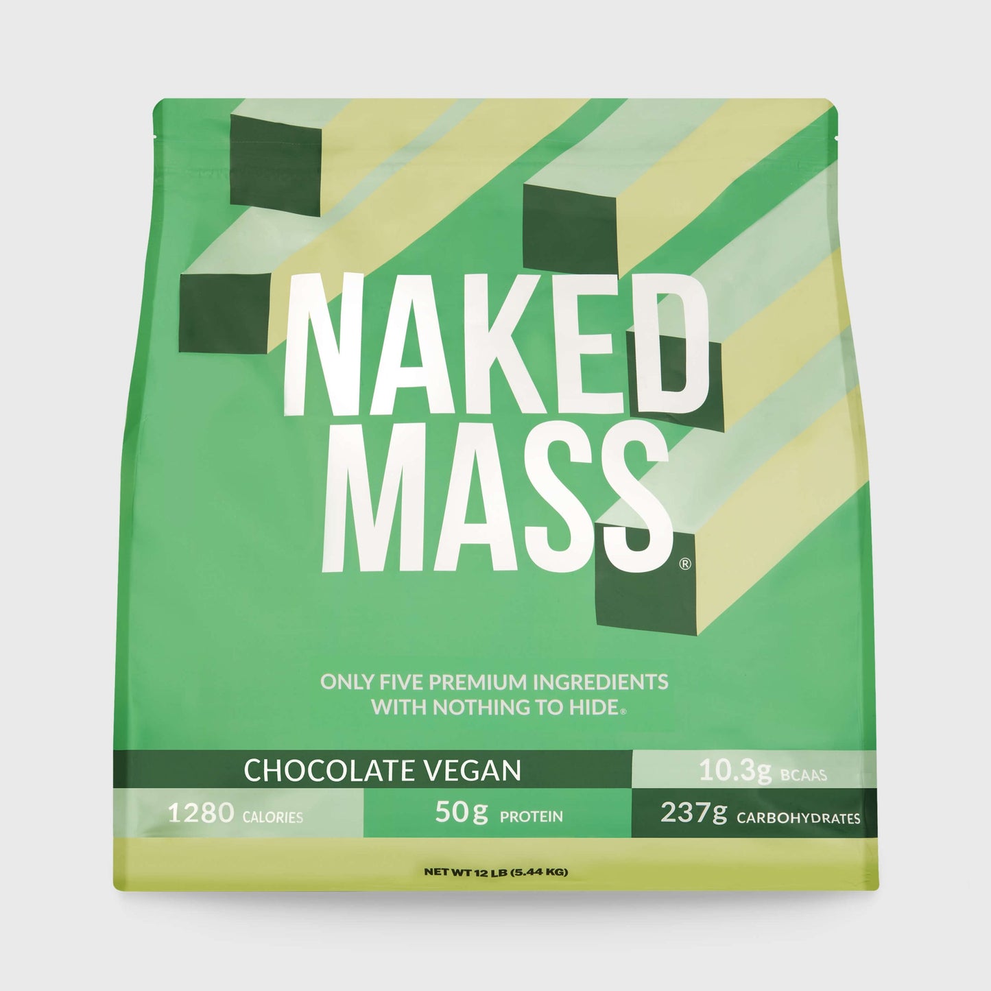 Chocolate Vegan Mass Gainer Supplement - Chocolate (Vegan) 12LB for Smooth Shakes and Everyday Nutrition