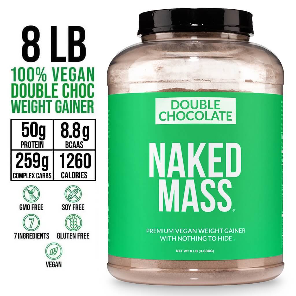 Double Chocolate Vegan Mass Gainer Supplement - Double Chocolate (Vegan) for Smooth Shakes and Everyday Nutrition