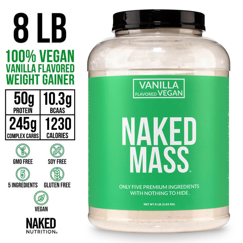 Vanilla Vegan Mass Gainer Supplement - Vanilla (Vegan) for Smooth Shakes and Everyday Nutrition