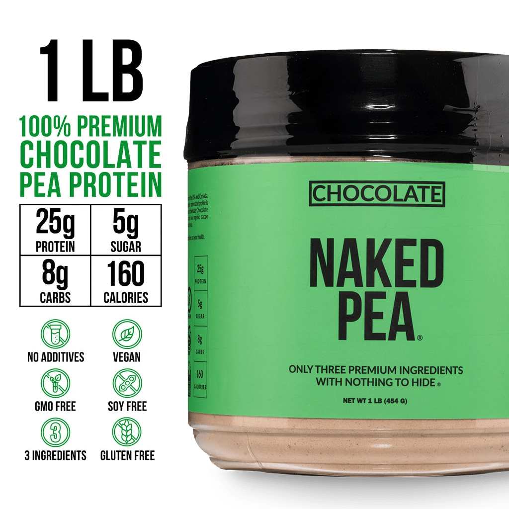 Chocolate Pea Protein Powder - Chocolate - Compact Size with a Smooth, Versatile Powder Format