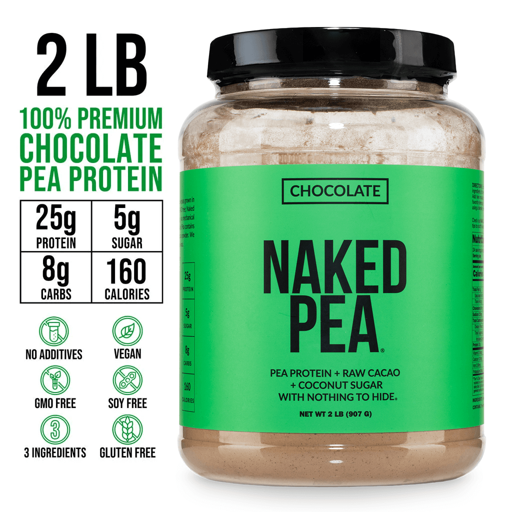 Chocolate Pea Protein Powder - Chocolate - Standard Size with a Smooth, Versatile Powder Format