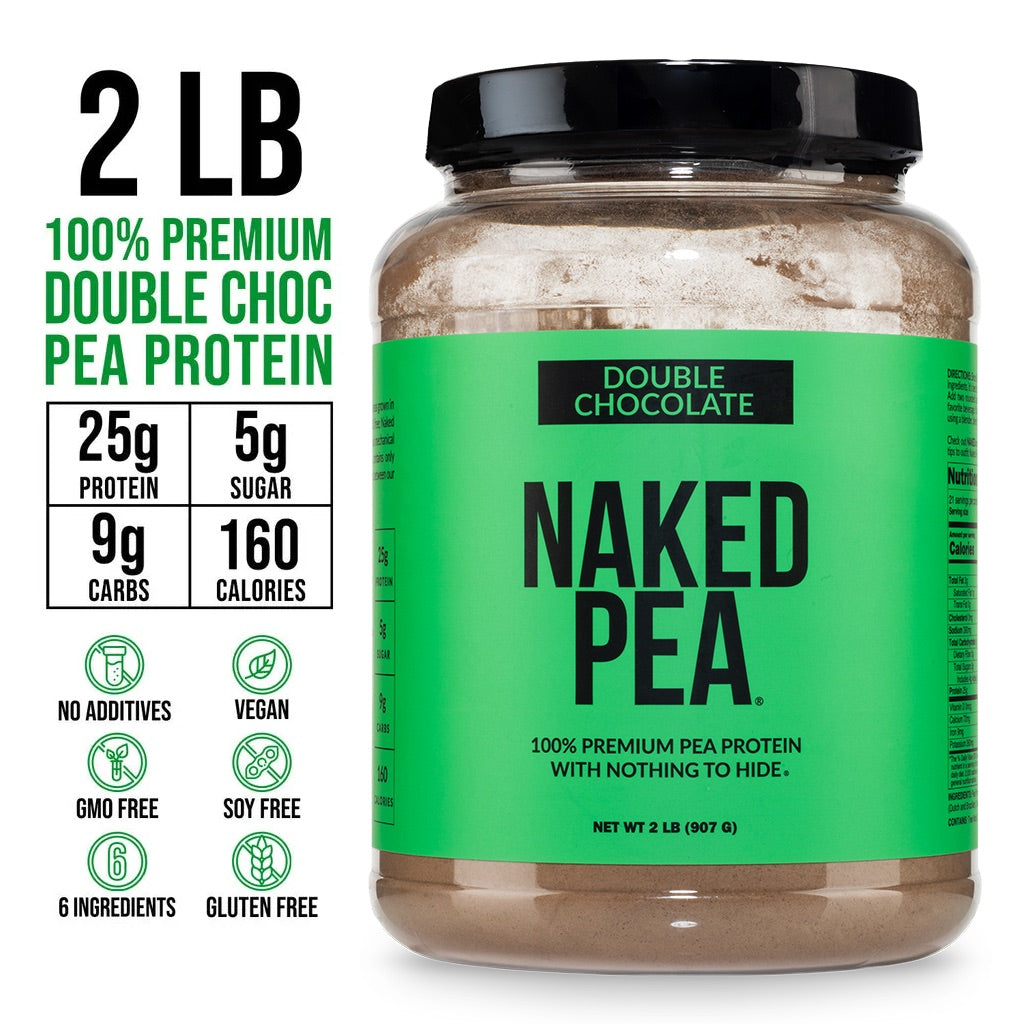 Double Chocolate Pea Protein Powder - Double Chocolate with a Smooth, Versatile Powder Format
