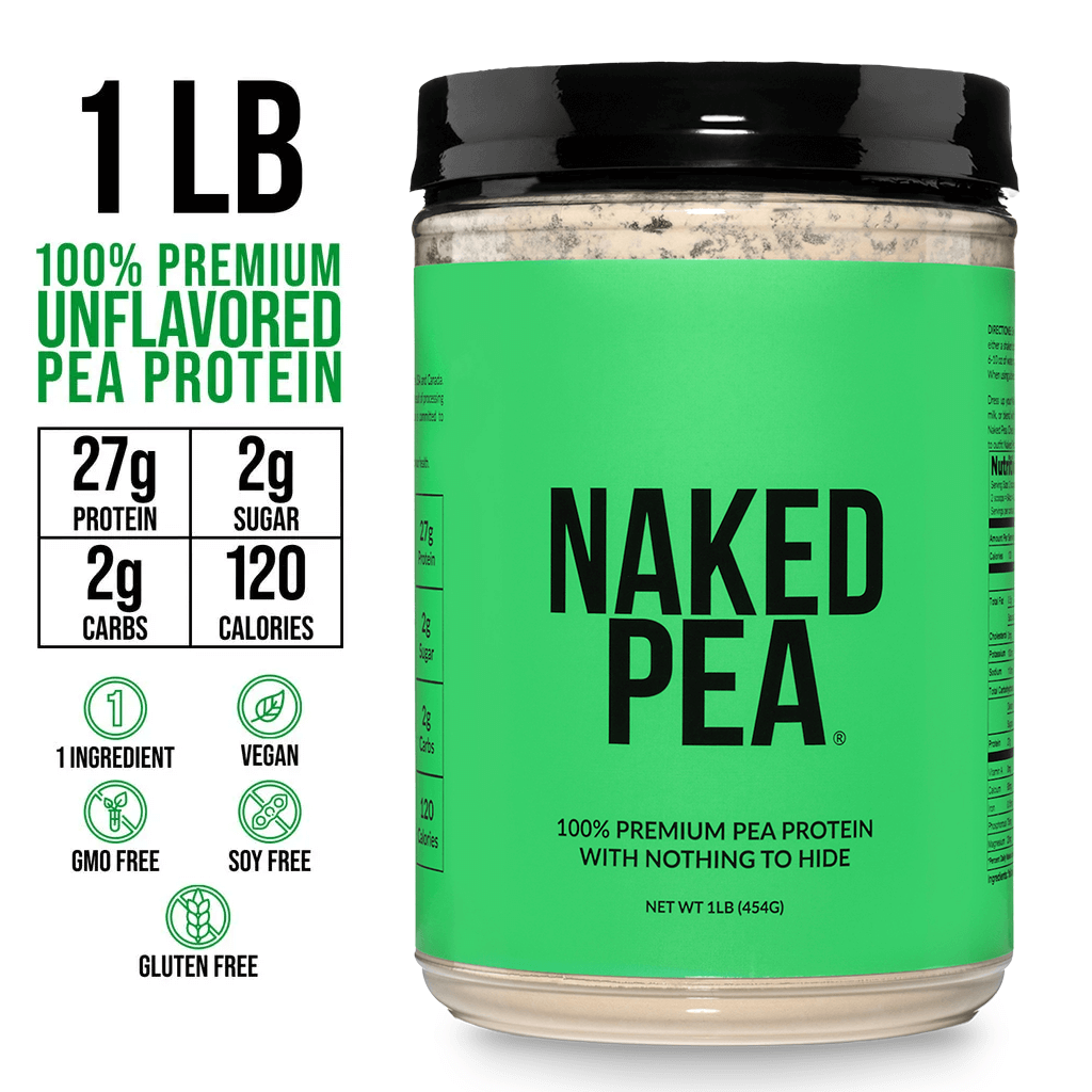 Pea Protein Powder 1lb - Unflavored with a Smooth, Versatile Powder Format