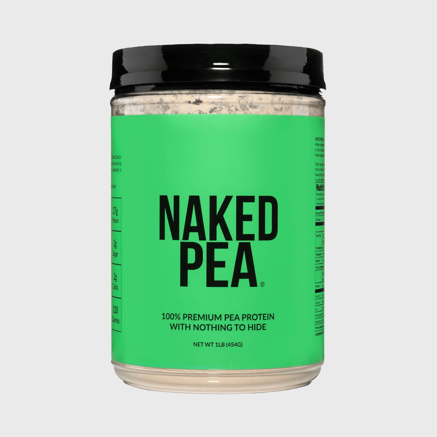 Pea Protein Powder 1lb - Unflavored with a Smooth, Versatile Powder Format