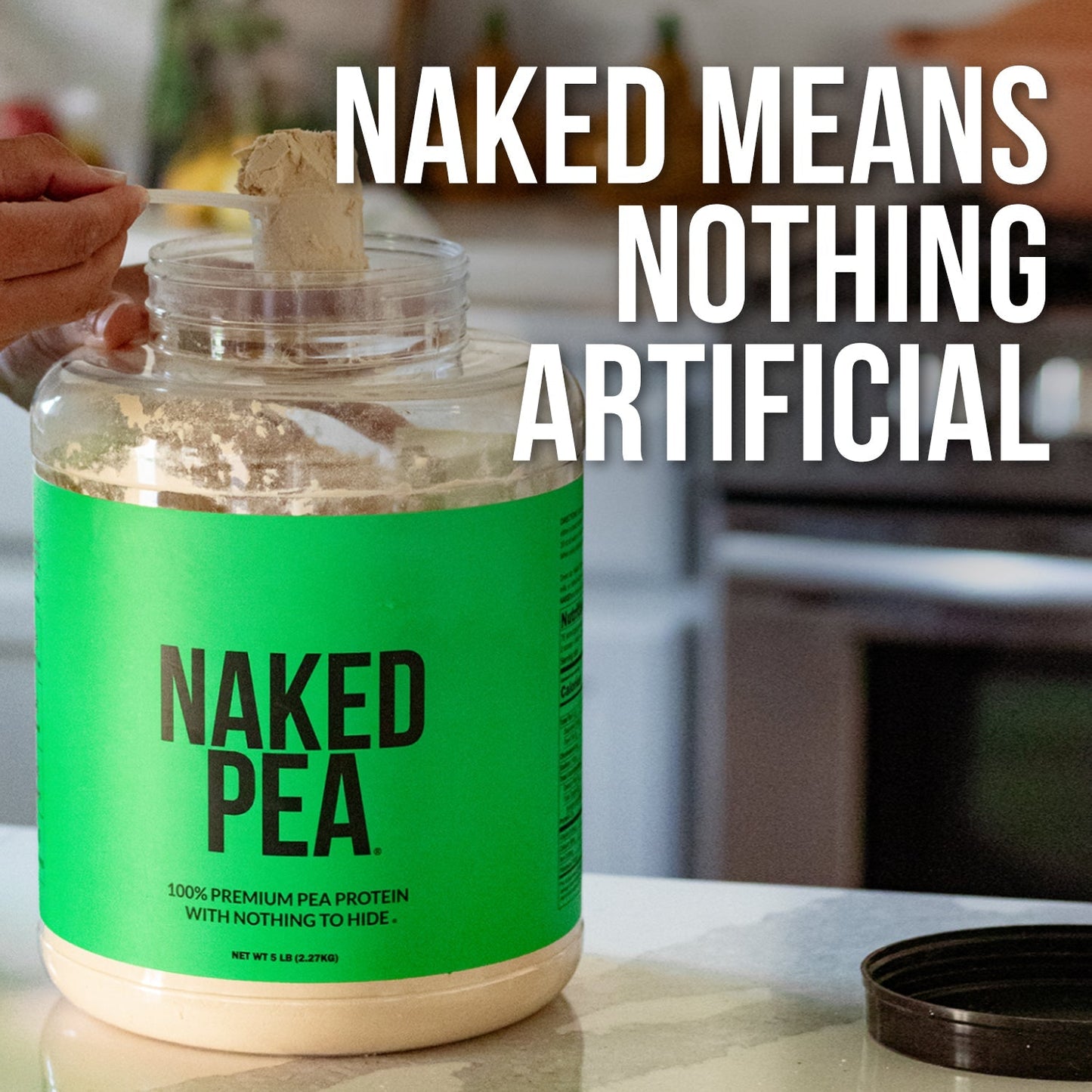 Pea Protein Powder - Unflavored - Standard Size with a Smooth, Versatile Powder Format