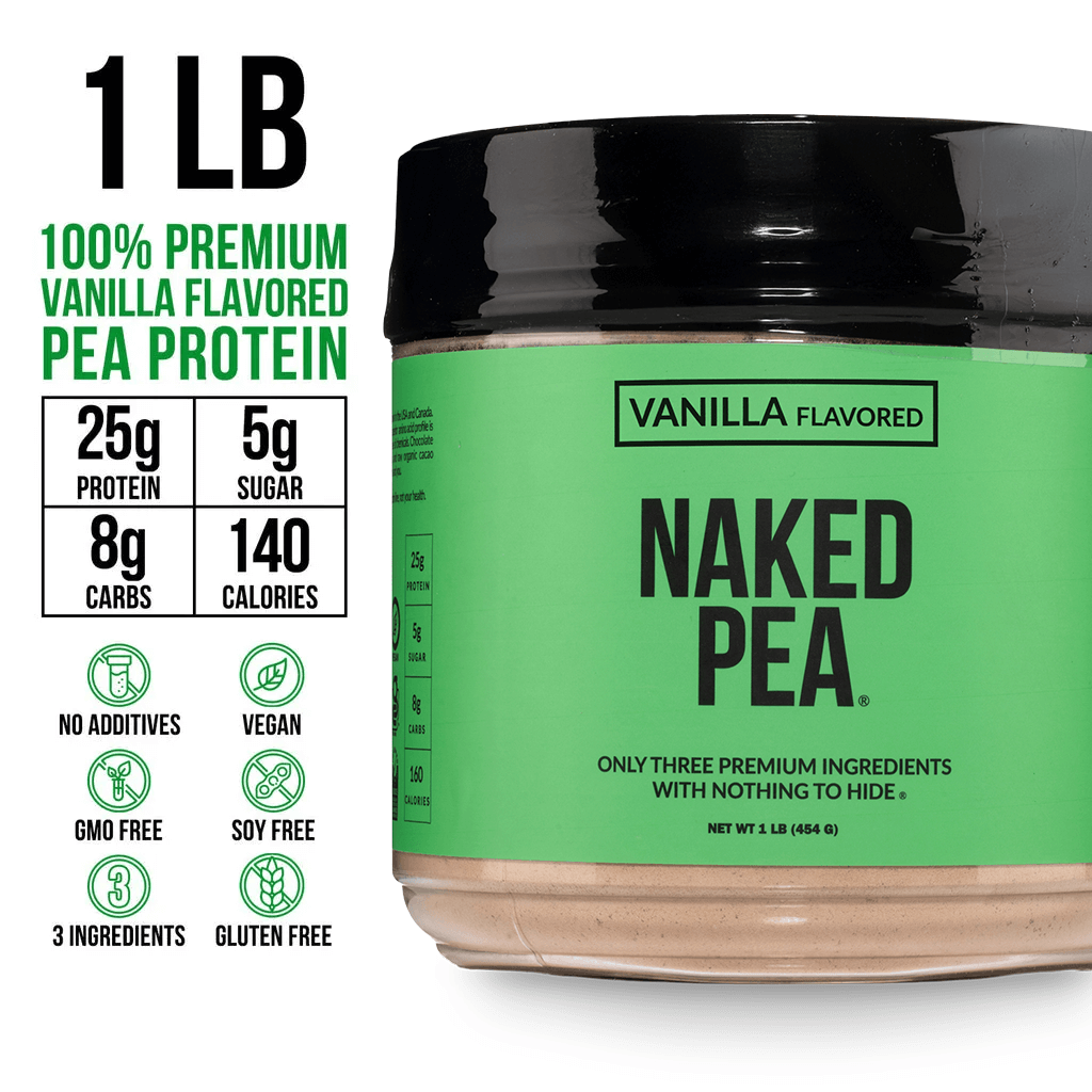 Vanilla Pea Protein Powder - Vanilla - Compact Size with a Smooth, Versatile Powder Format