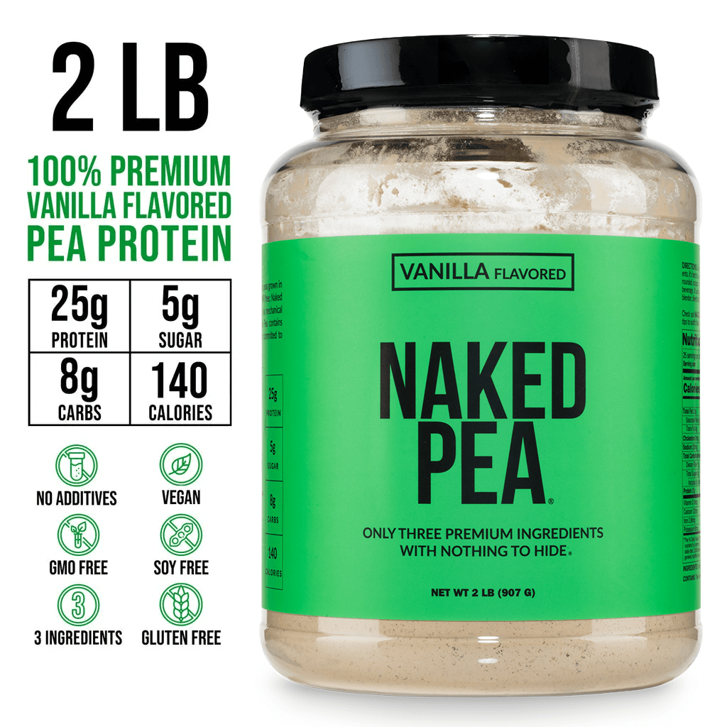 Vanilla Pea Protein Powder - Vanilla - Standard Size with a Smooth, Versatile Powder Format