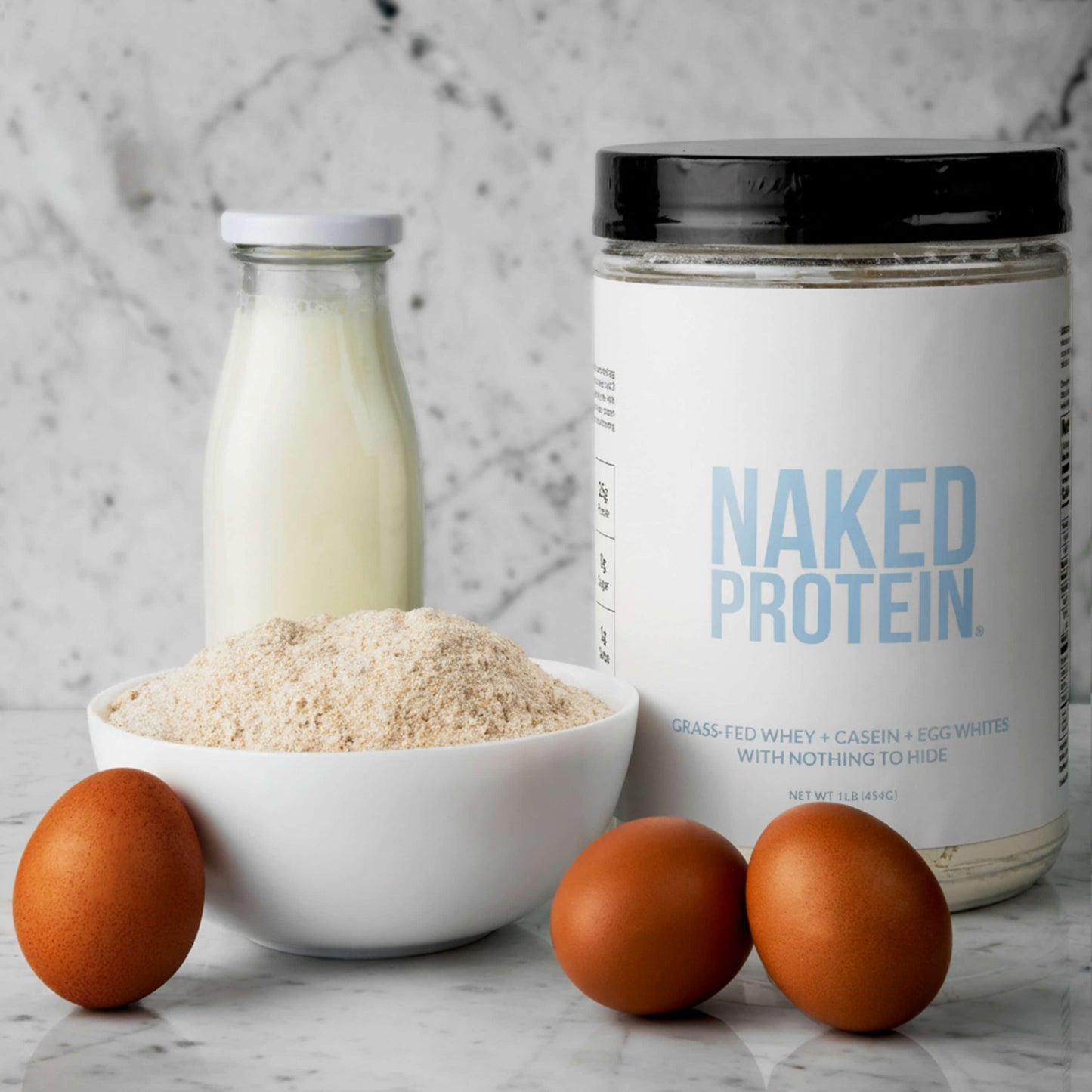 Protein Powder Blend - 1LB Egg Whey & Casein Protein Blend - 1LB with a Smooth, Versatile Powder Format