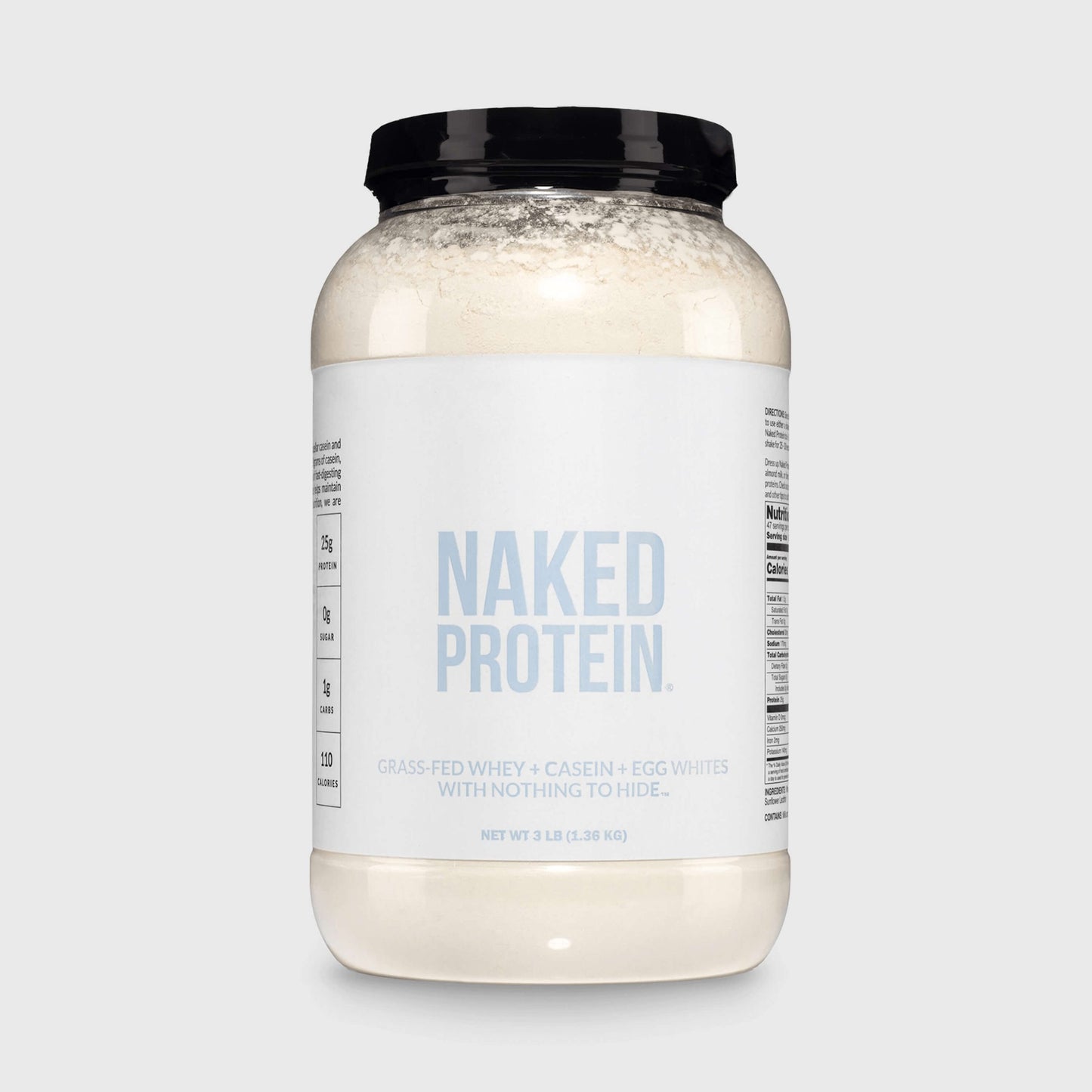 Protein Powder Blend - 3LB Egg Whey & Casein Protein Blend - 3LB with a Smooth, Versatile Powder Format