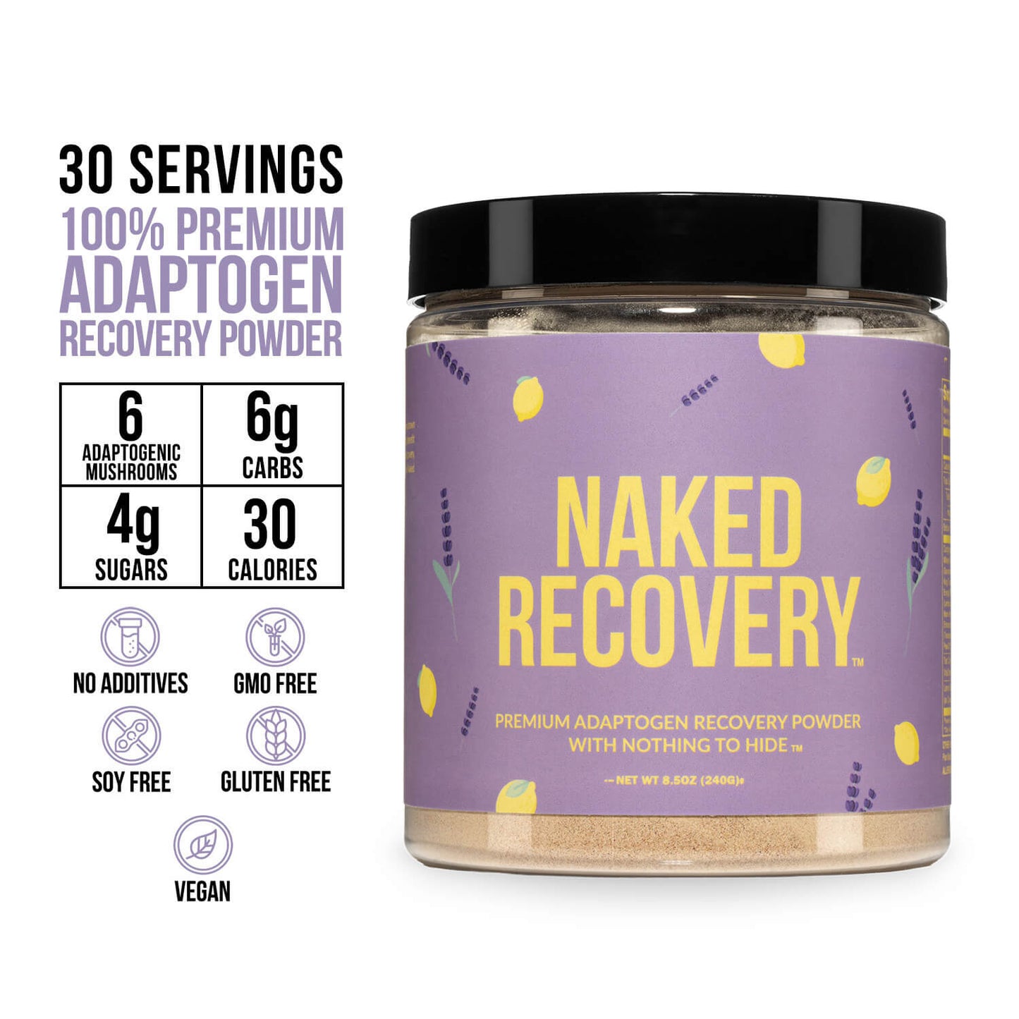 Mushroom Blend Supplement with Tart Cherry & Lemon Balm for Simple Preparation and Everyday Use