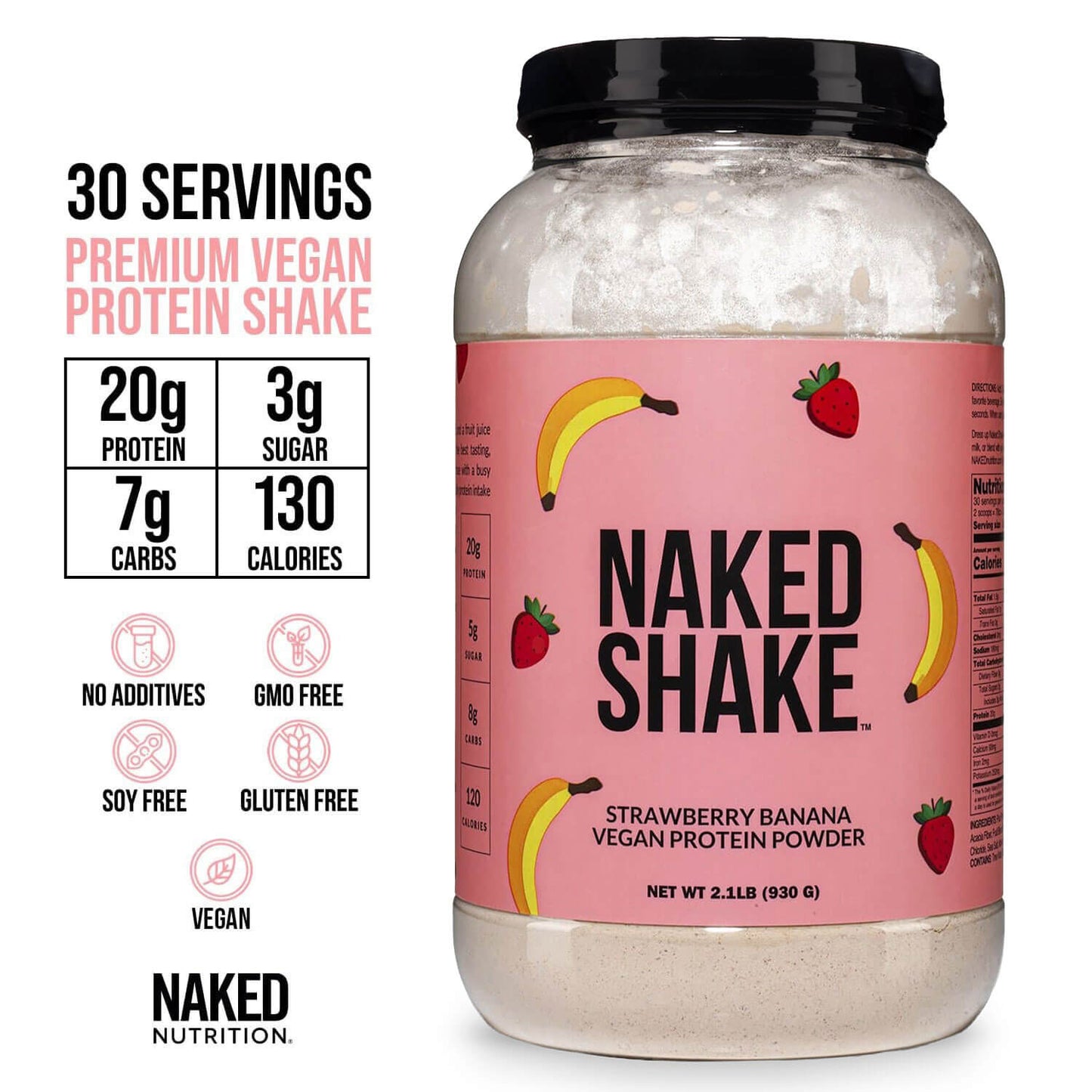 Strawberry Banana Protein Shake - Strawberry Banana Made for Flexible Nutrition Routines