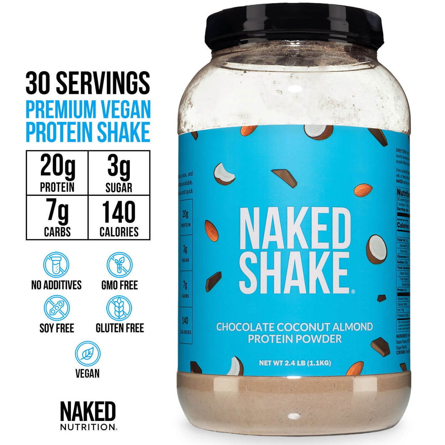 Chocolate Coconut Almond Protein Shake - Chocolate Coconut Almond Made for Flexible Nutrition Routines