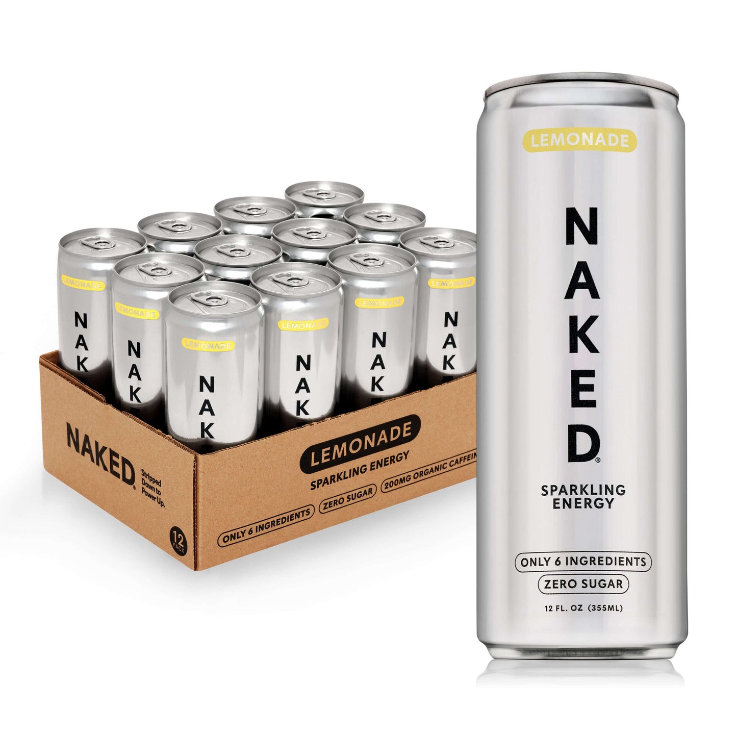Lemonade Naked Sparkling Energy - Lemonade Made for Flexible Nutrition Routines