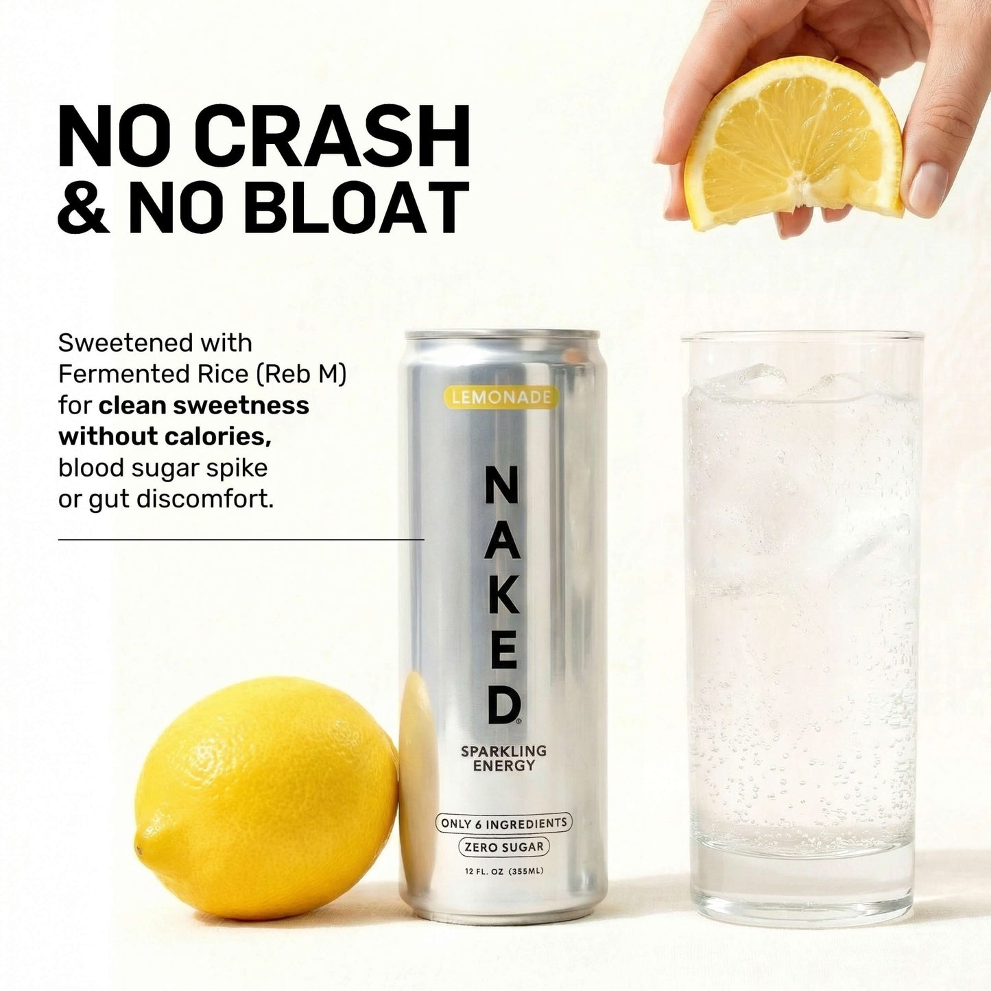 Lemonade Naked Sparkling Energy - Lemonade Made for Flexible Nutrition Routines
