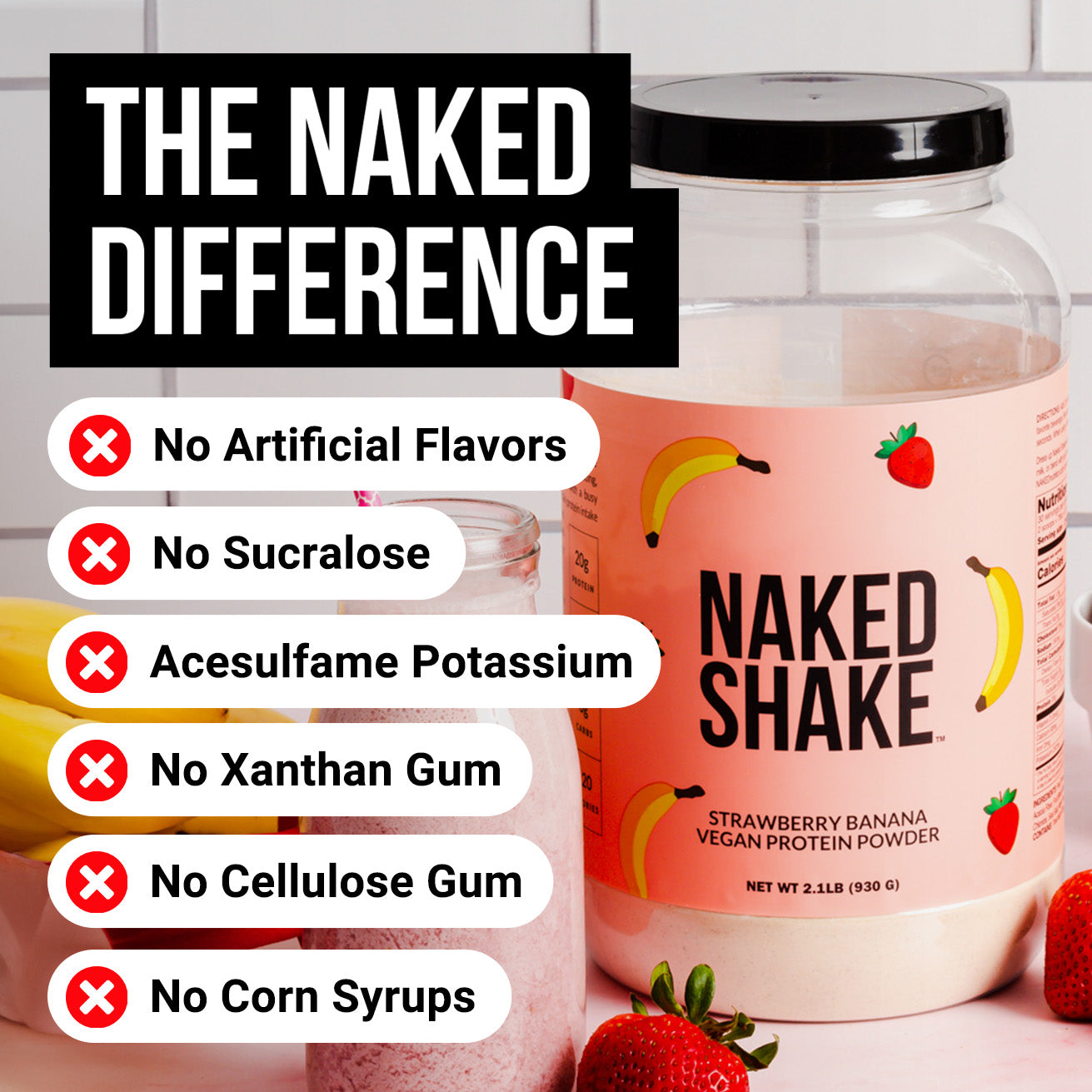 Strawberry Banana Protein Shake - Strawberry Banana Made for Flexible Nutrition Routines