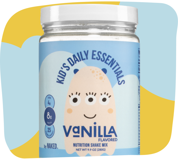 Kid's Nutrition Shake - Vanilla Formula for Convenient Home or Travel Use