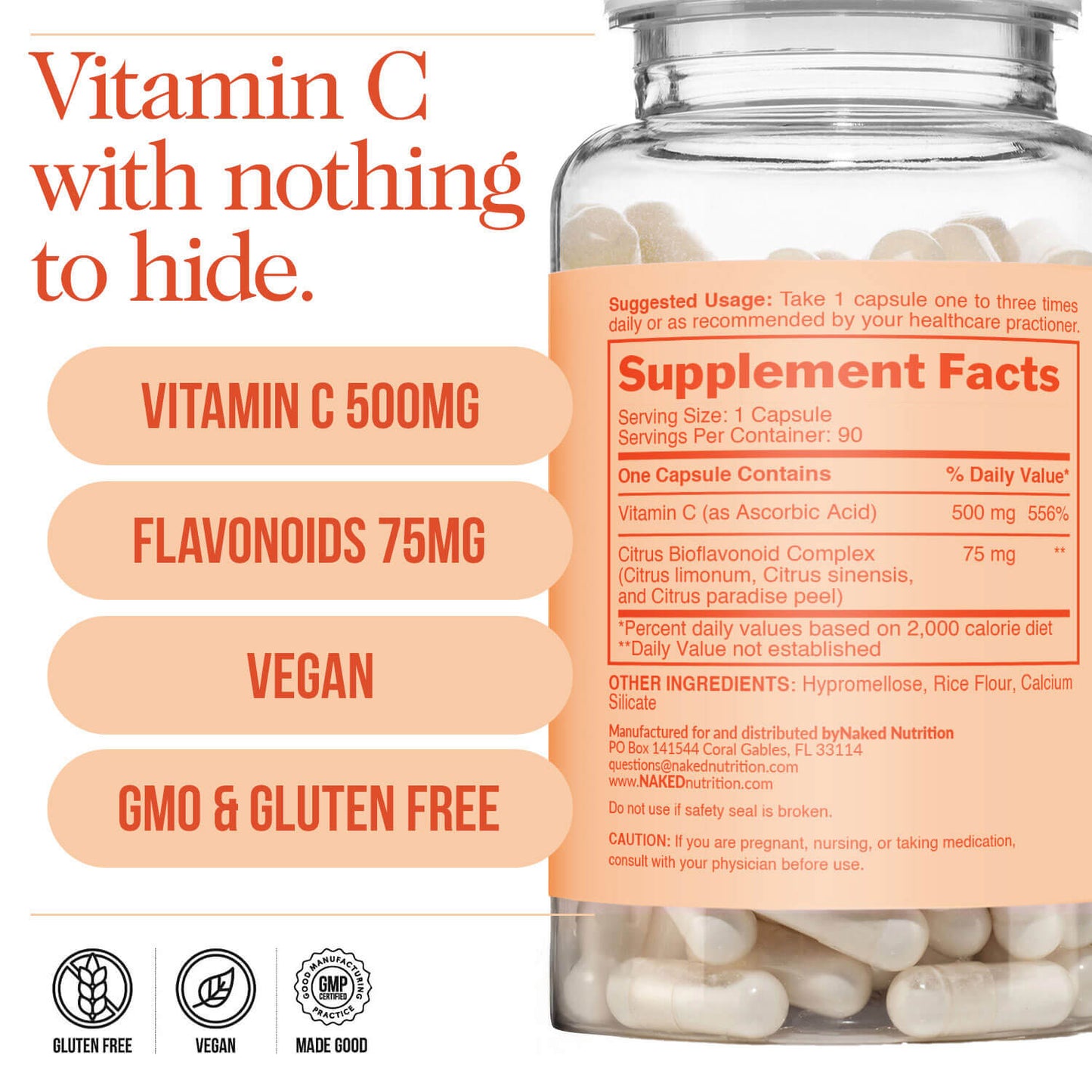 Daily Vitamin C Supplement - Vitamin C for Easy Everyday Supplement Use