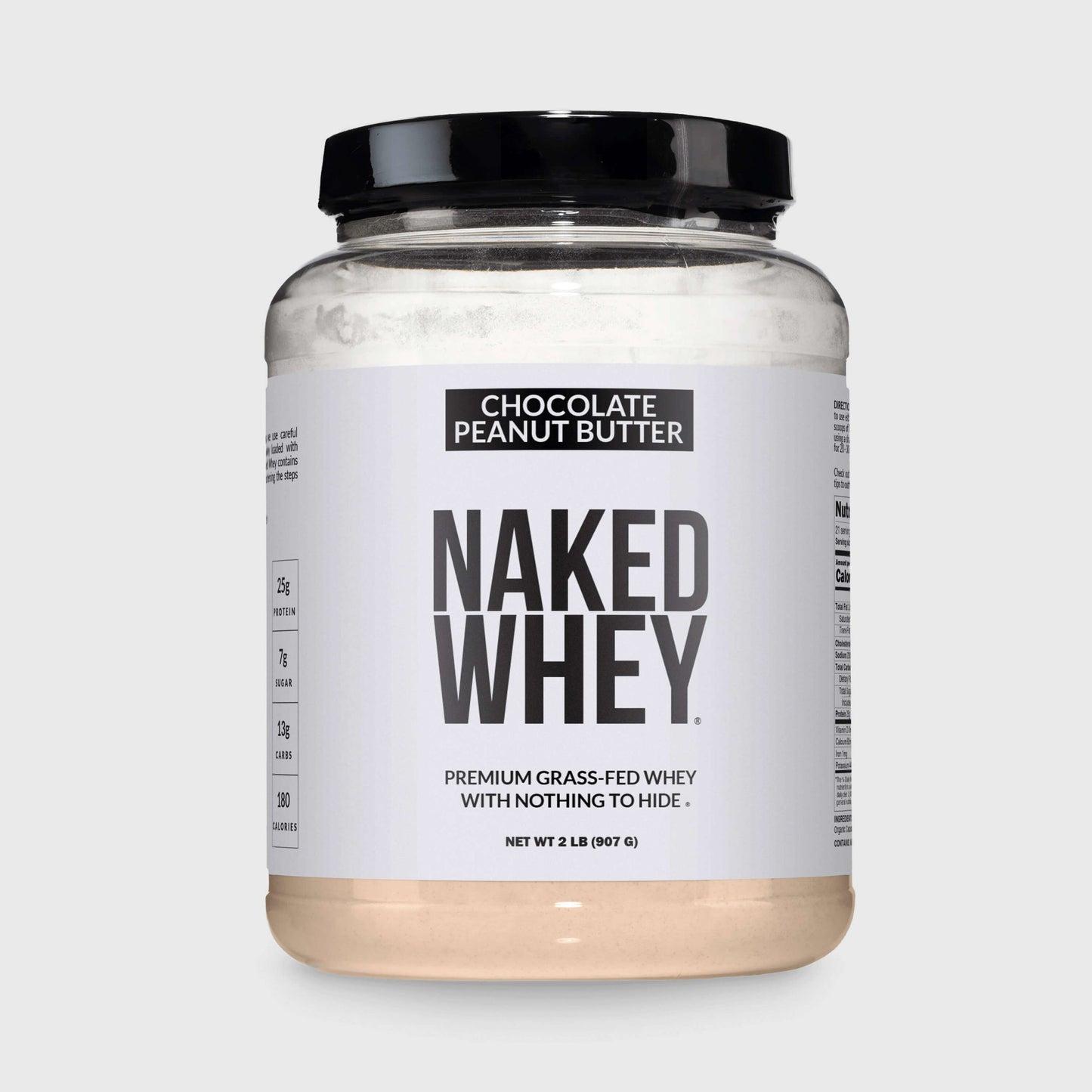 Chocolate Peanut Butter Whey Protein Powder 2LB - Chocolate PB with a Smooth, Versatile Powder Format