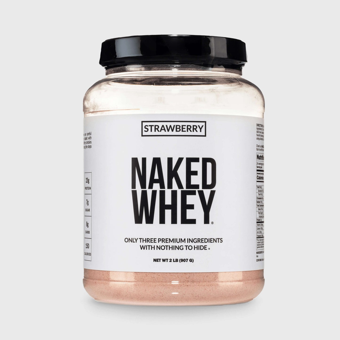 Strawberry Whey Protein Powder - Strawberry - Standard Size with a Smooth, Versatile Powder Format